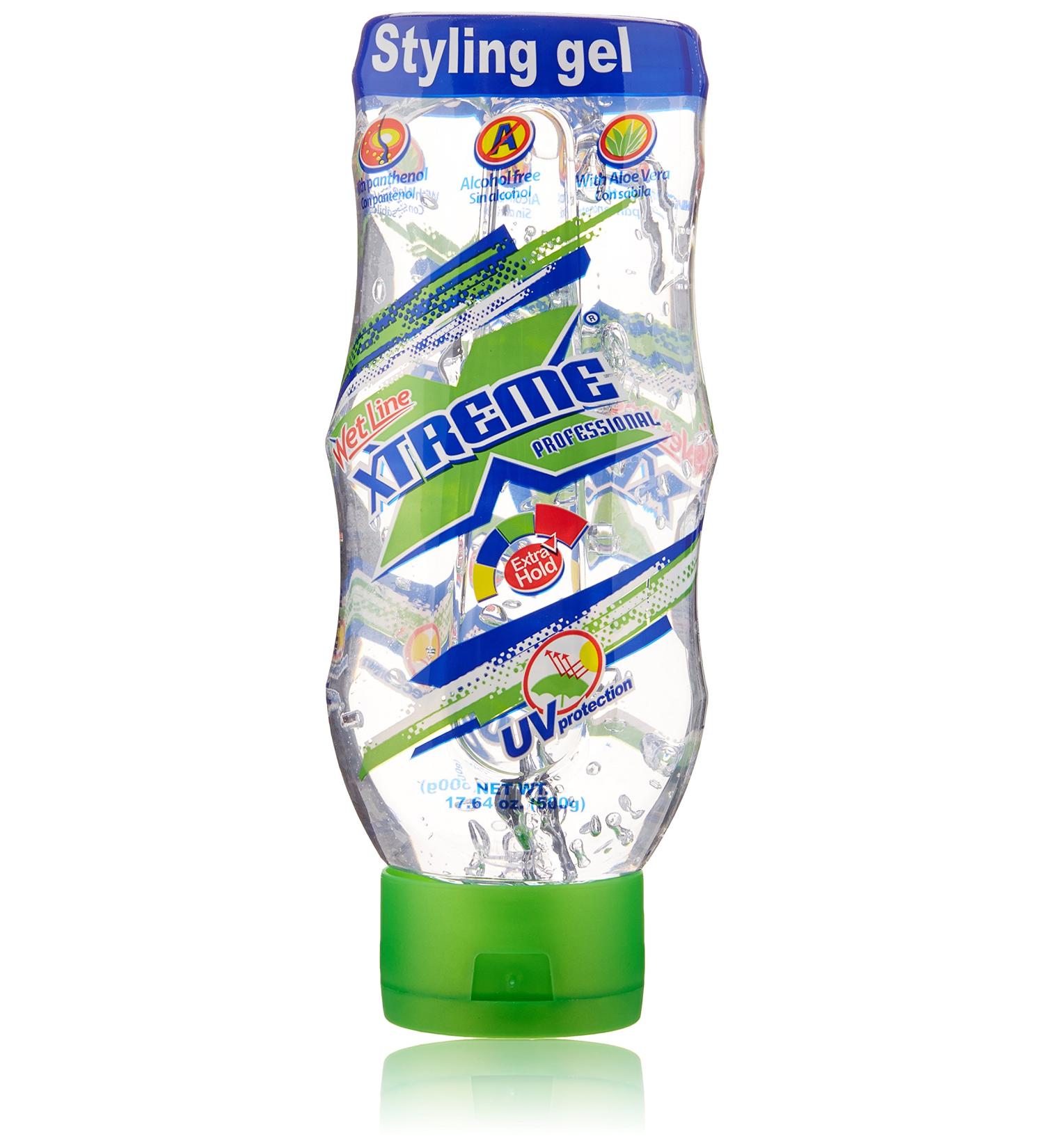 Wet Line Xtreme Professional Uv Protection Extra Strong Hold Hair Styling Gel  17.64 Oz