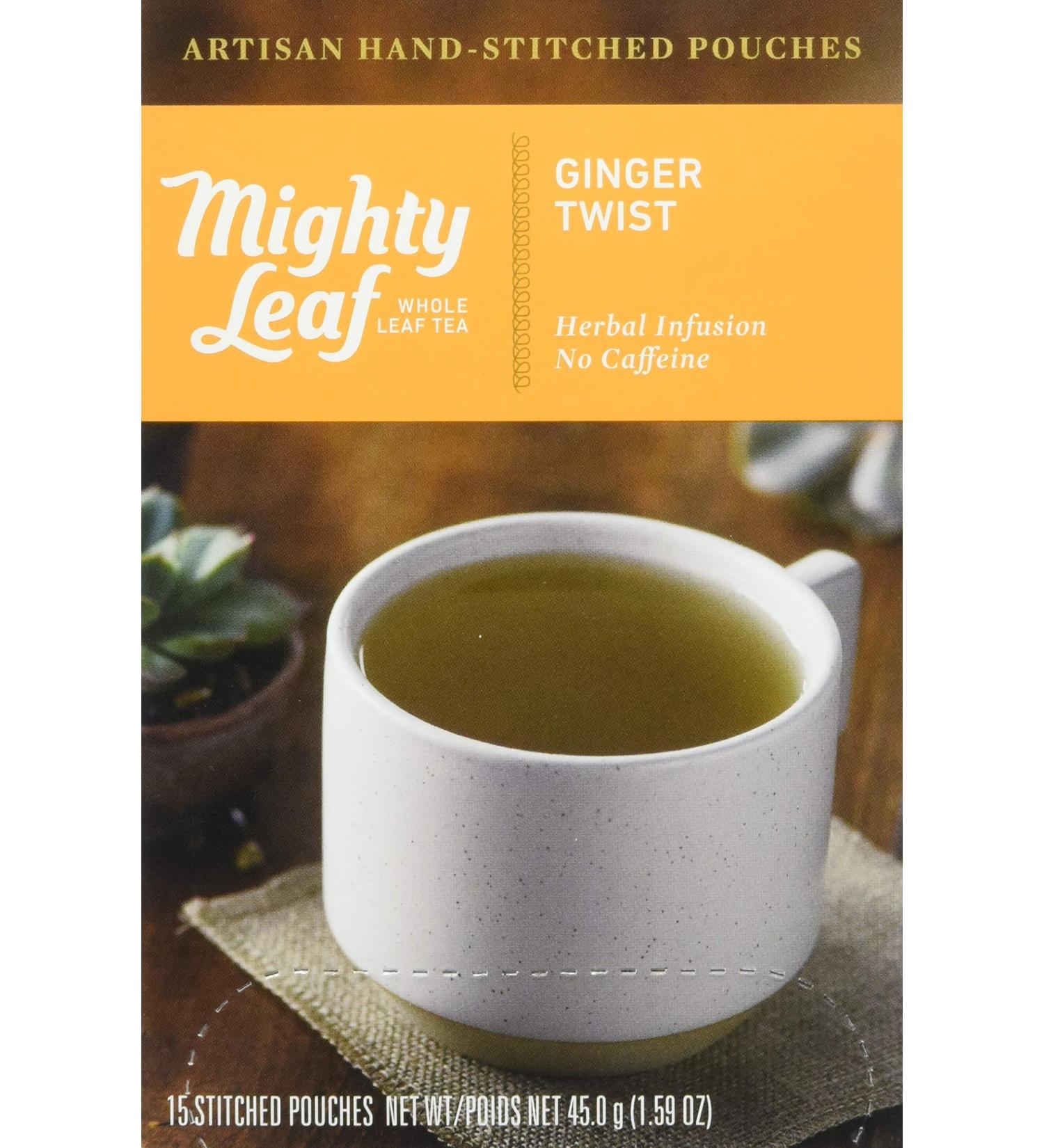 Mighty Leaf Tea Ginger Twist - 15 Count Herbal Tea Bags | Premium Flavor & Quality - Buy Online on GoSupps.com