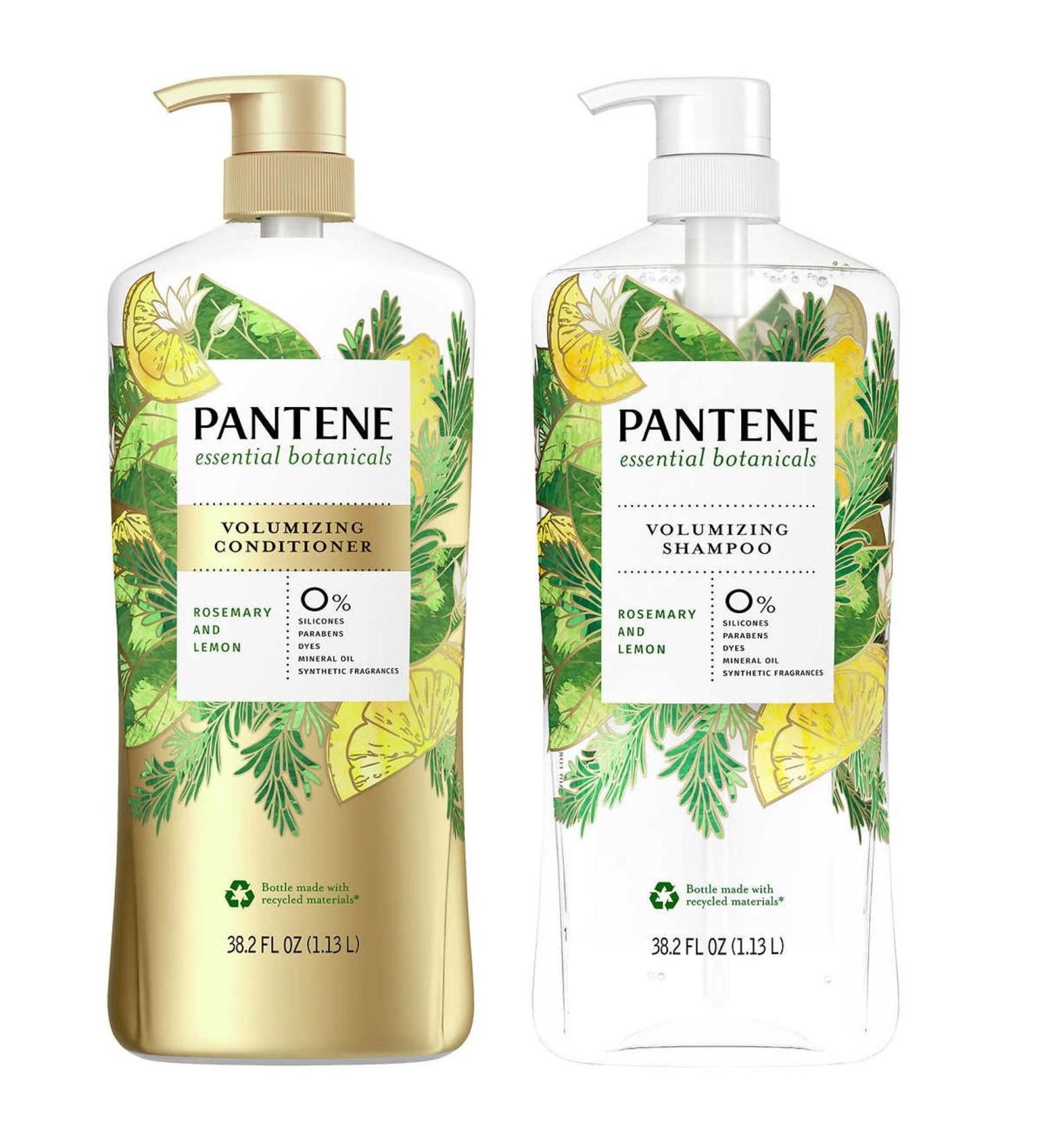 Buy Pantene Essential Botanicals Rosemary & Lemon Volumizing Shampoo & Conditioner Set - 38.2 fl oz | International Shipping Available - Buy Online on GoSupps.com