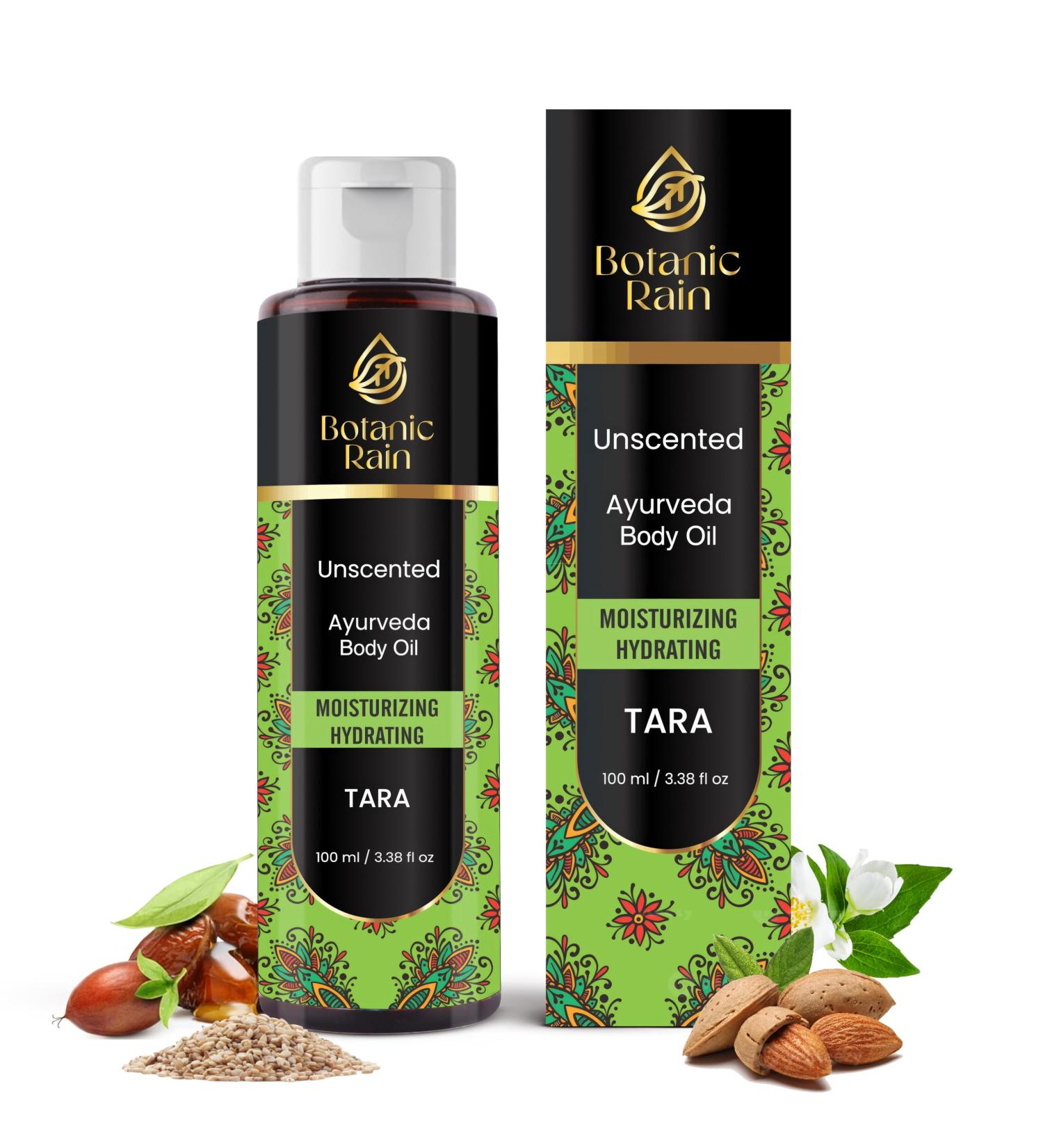 Buy Unscented Ayurveda Body Oil - Natural Moisturizing & Hydrating Vitamin E Oil for Crepey Skin - 3.38 Fl Oz | Organic Body Oil for Men & Women - Ships Internationally - Buy Online on GoSupps.com