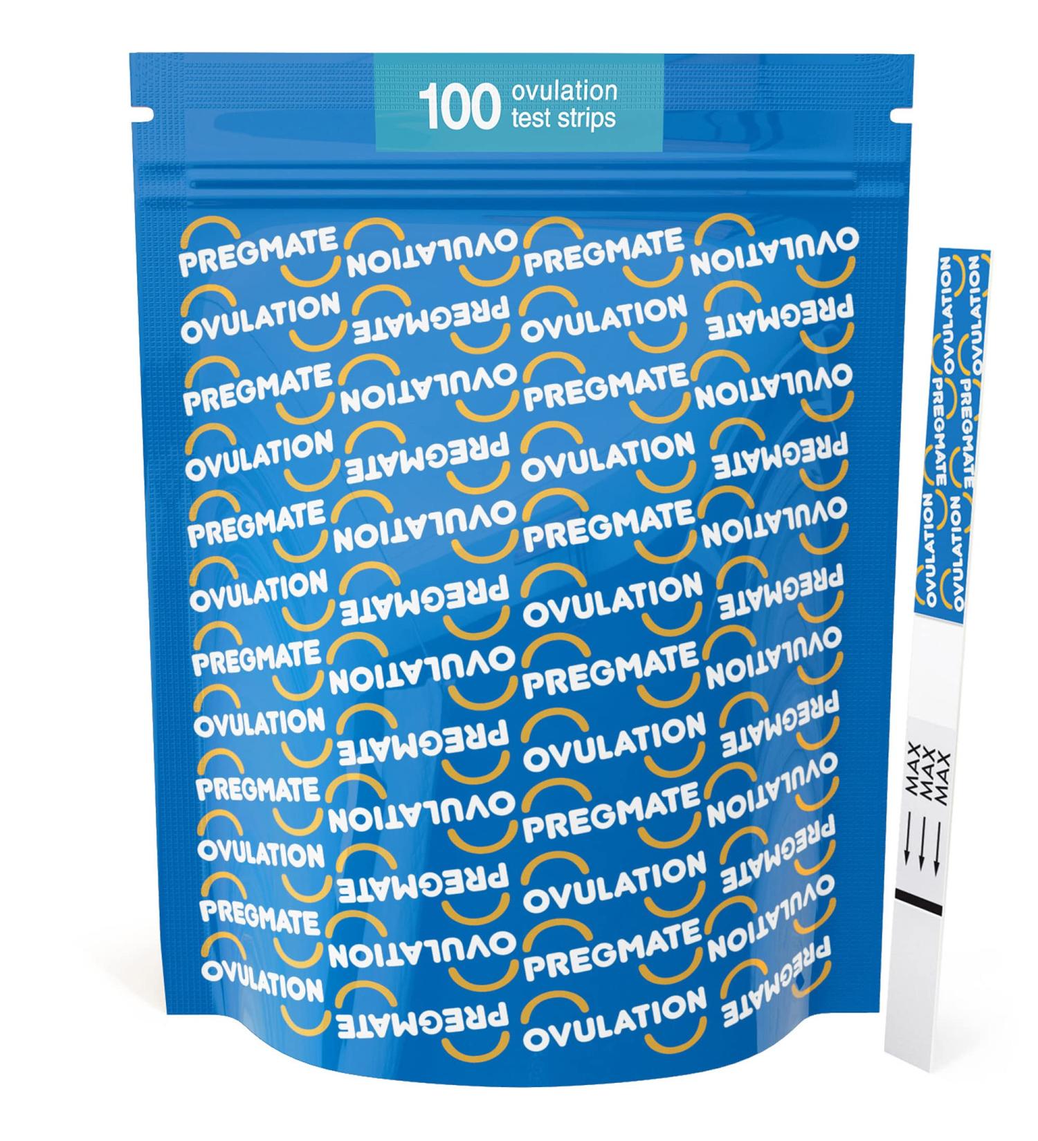 Pregmate 100 Ovulation Test Strips - LH Result Predictor Kit (100 Count) - Buy Online on GoSupps.com