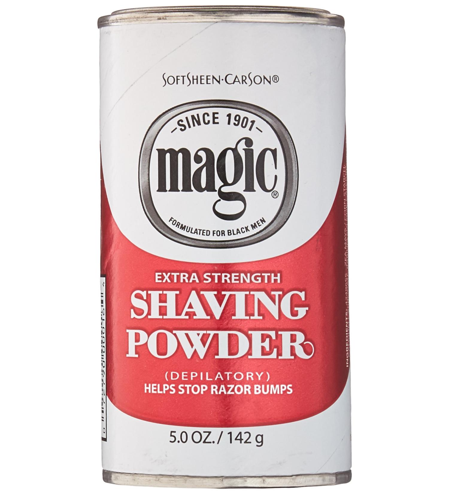 Magic Extra Strength Shaving Powder Red Can 5 Oz (6 Pack)