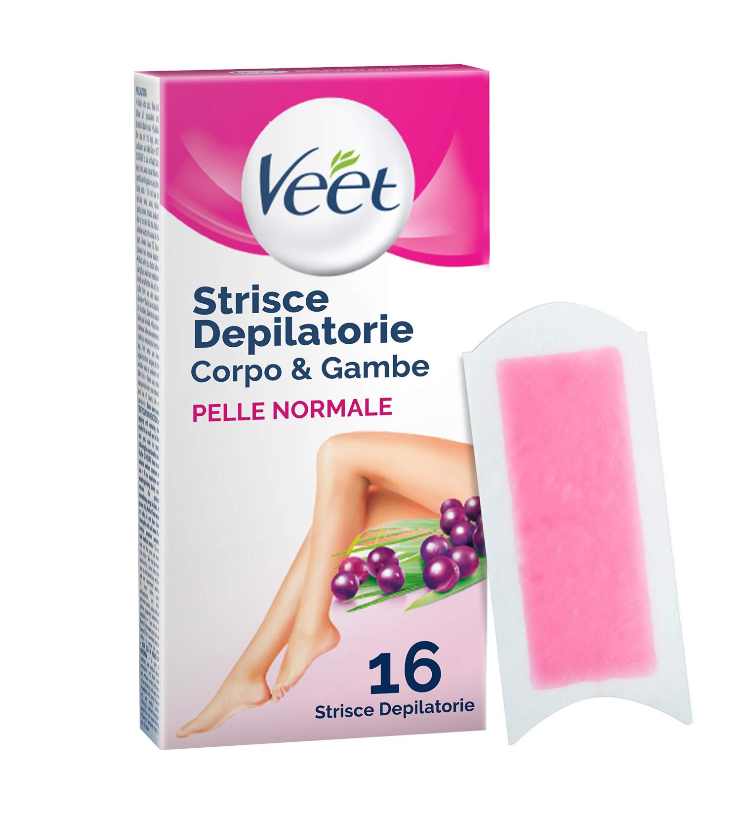 Veet Hair Removal Strips for Legs Arms Underarms & Bikini - Pack of 16 | Fast & Easy International Shipping - Buy Online on GoSupps.com