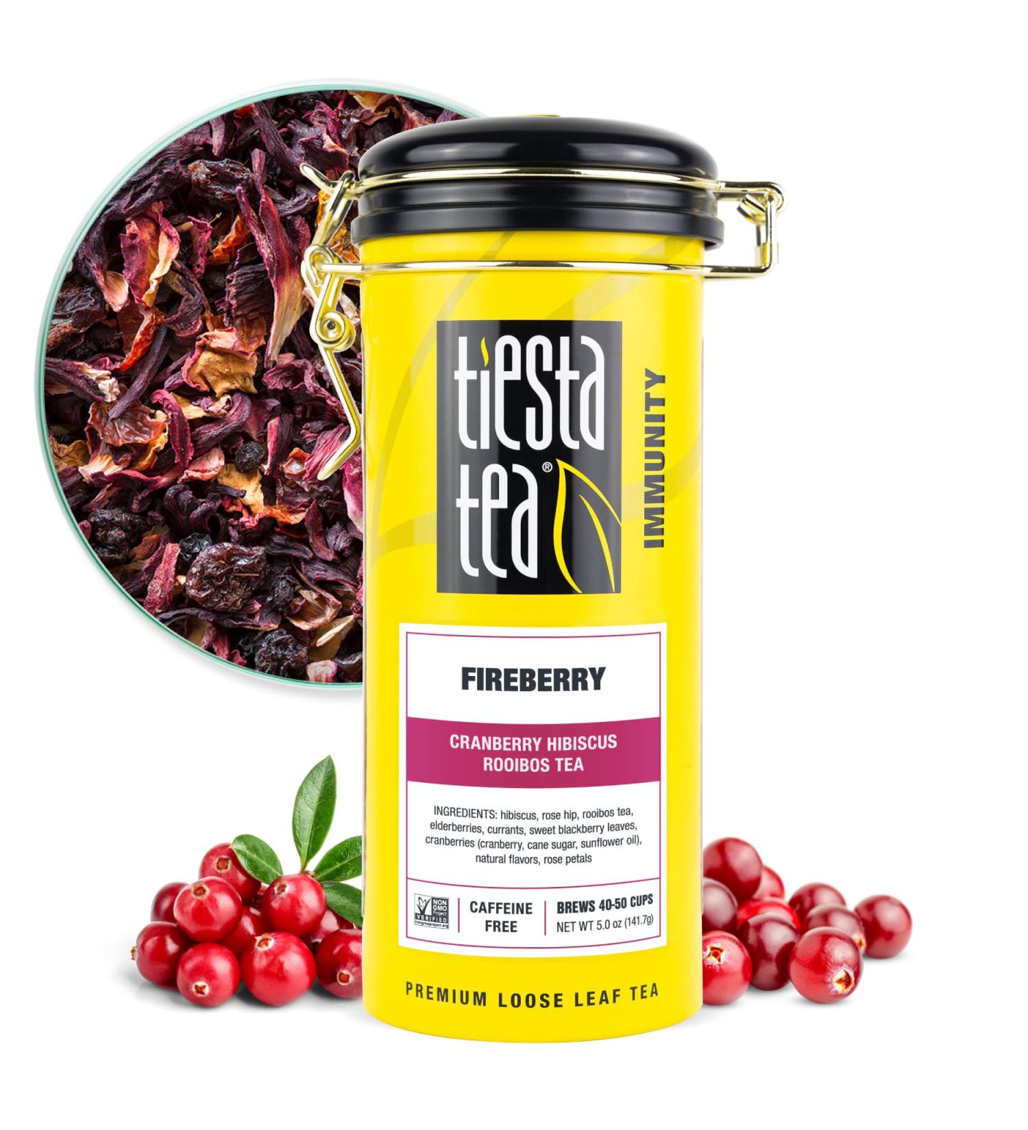 Tiesta Tea Immunity Rooibos Tea Fireberry 1.7 Ounce by Tiesta Tea - Buy Online on GoSupps.com