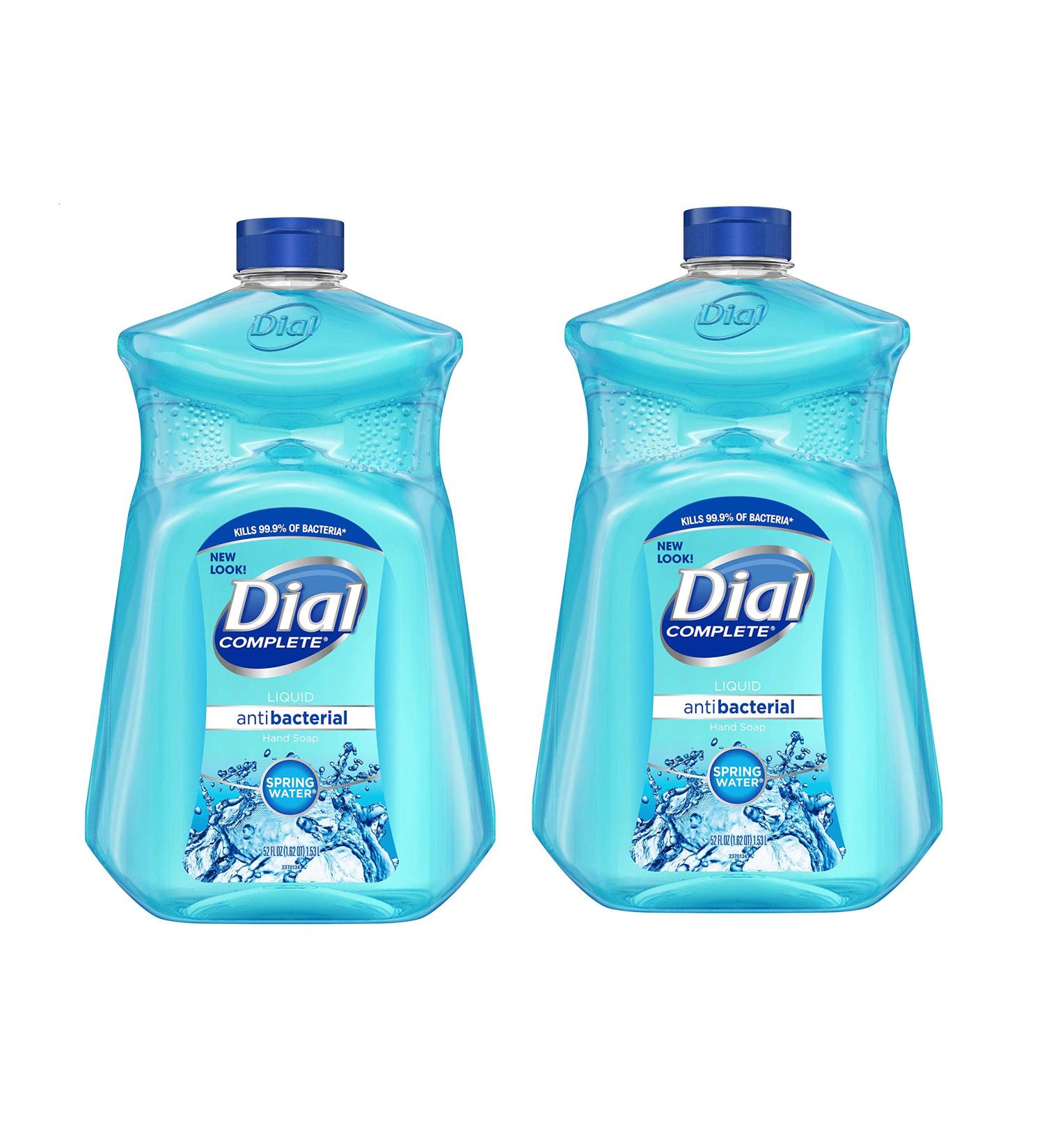 Bundle of 2 Dial Spring Water Hand Wash Liquid Hand Soap Refill - 52 Fl Oz - Buy Online on GoSupps.com