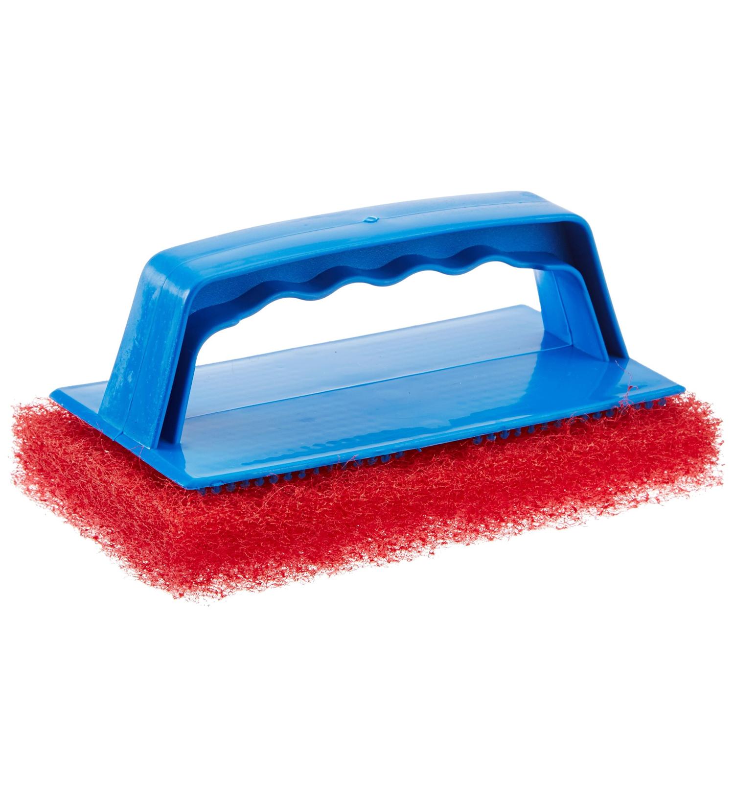 Star brite Scrub Pad with Handle - Medium Red - 3 Textures - Multi-Surface Cleaning - Buy Online on GoSupps.com