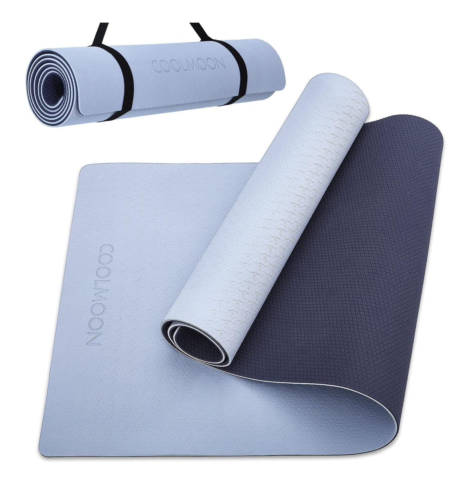 ZETO Yoga Mat For Women And Men, 10 Mm Extra Thick NBR Material, Workout Mat, Fitness, Exercise