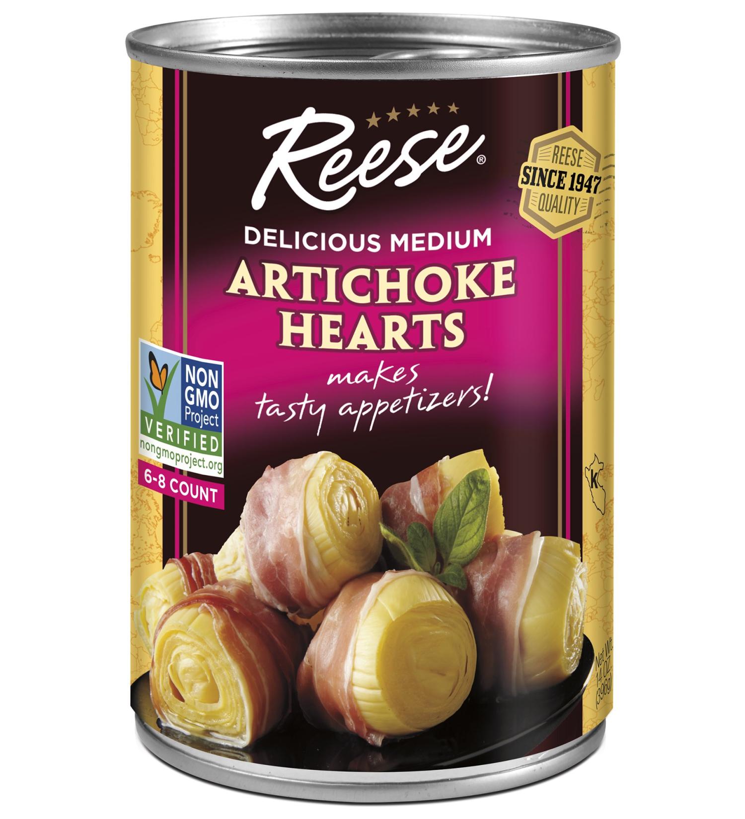 Reese Artichoke Hearts 6-8  14-Ounce Cans (Pack of 12) Artichoke Hearts 6-8 14 Ounce (Pack of 12) - Buy Online on GoSupps.com