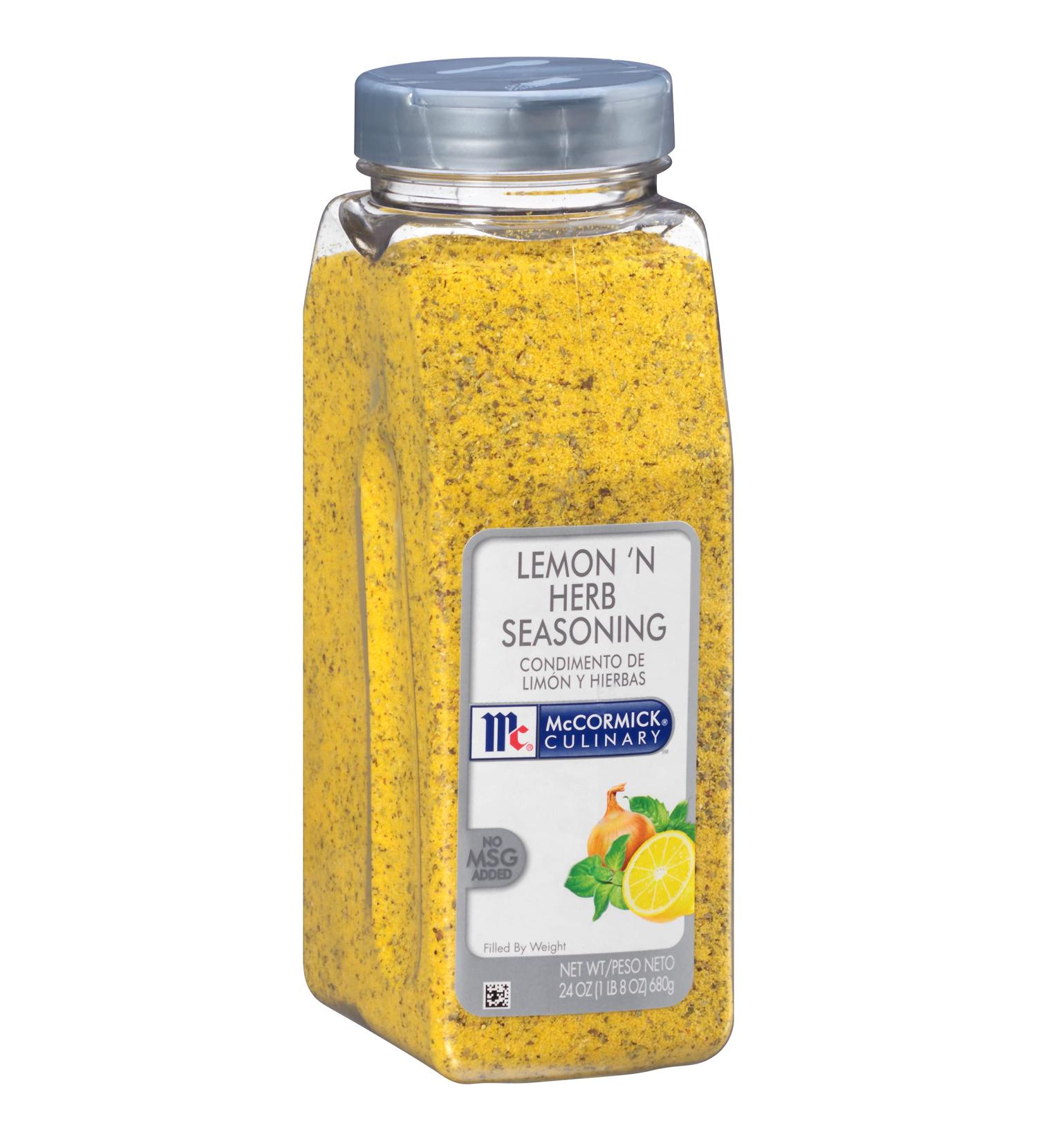 McCormick Culinary Lemon 'N Herb Seasoning 24 oz - Savory Citrus Blend for Vegetables, Seafood, and More - Buy Online on GoSupps.com