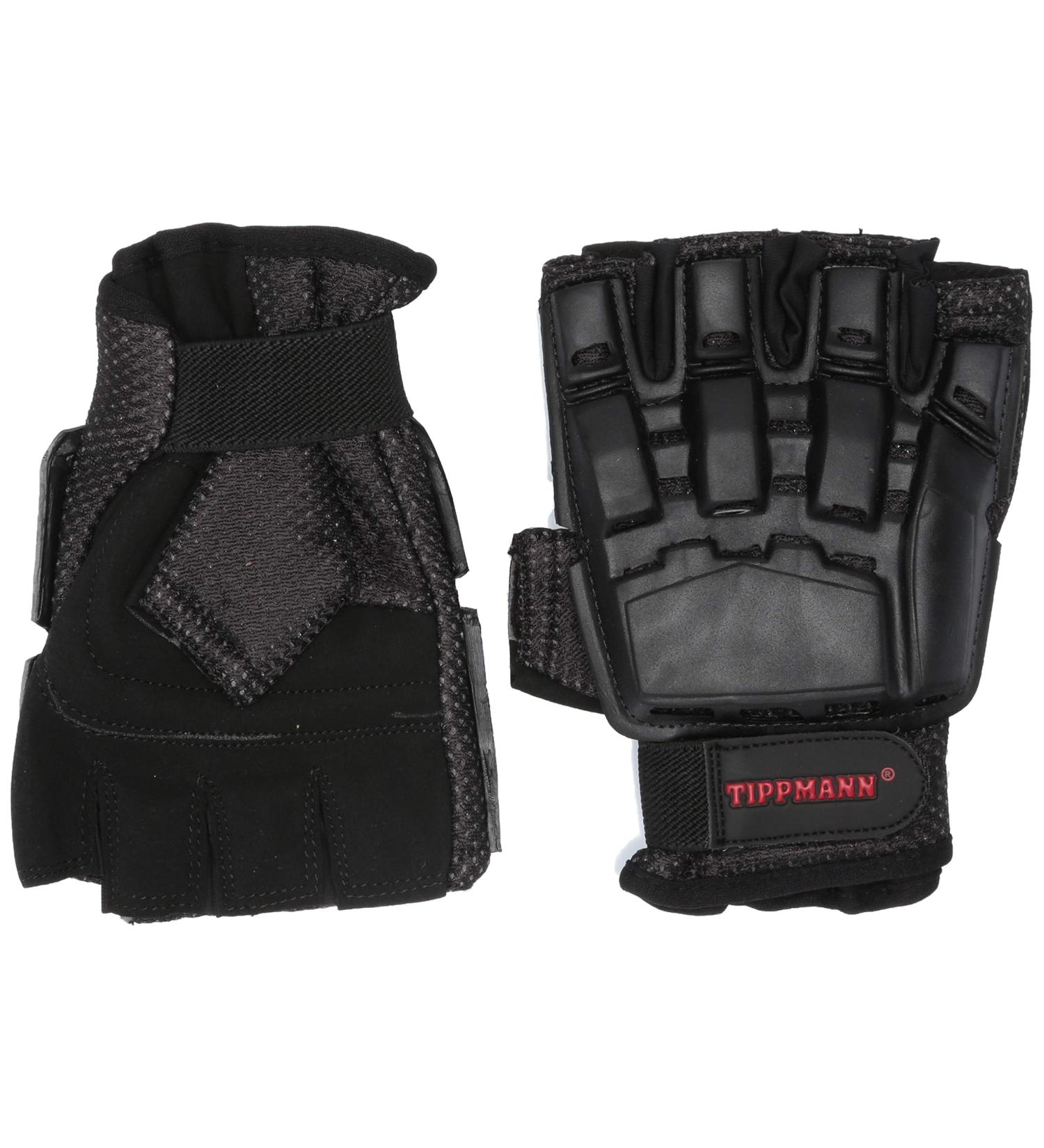 Tippmann Sports Armored Half Finger Paintball Airsoft Gloves - Medium