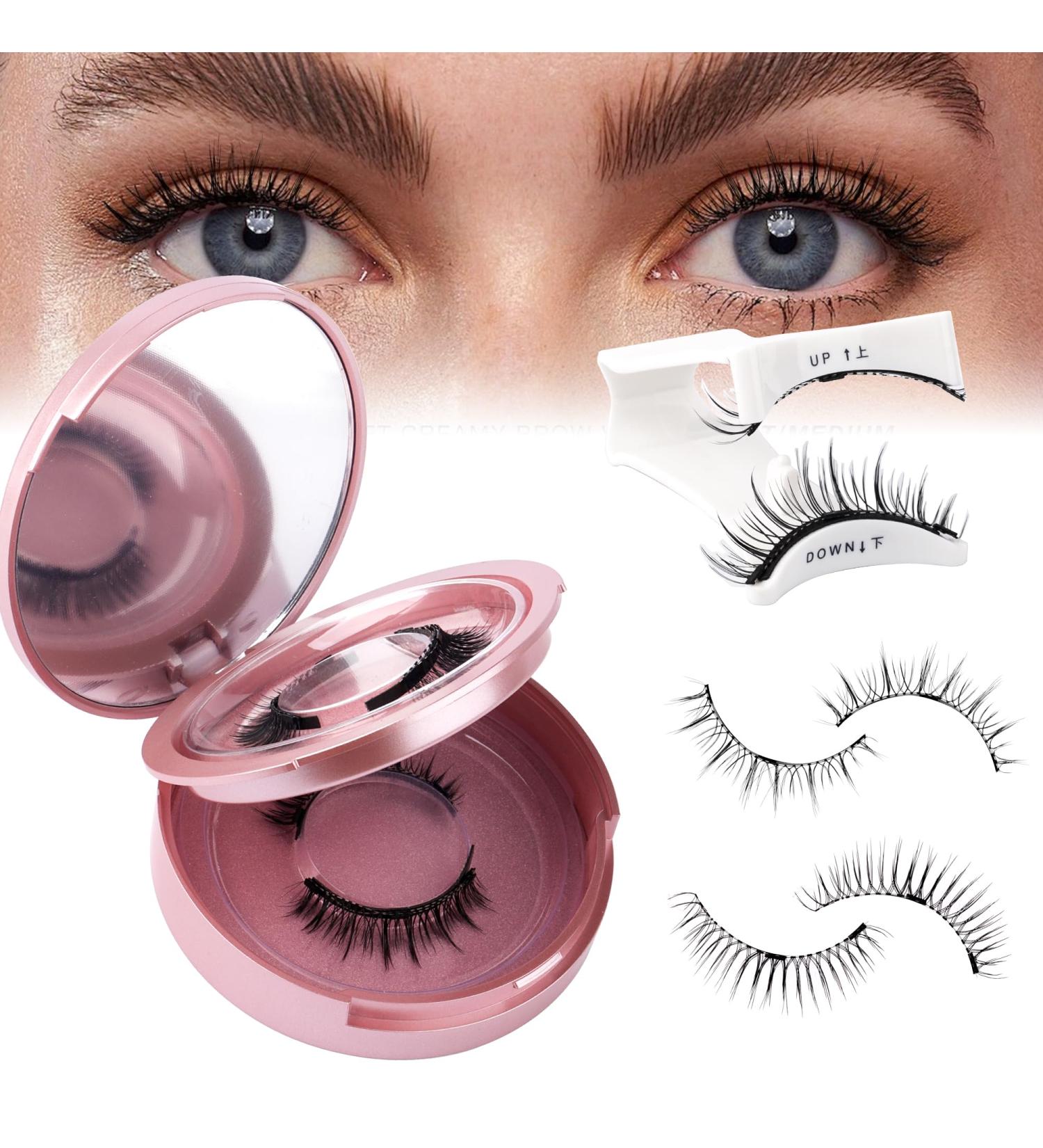 Shop GEMERRY Magnetic Eyelashes - Natural Look 2 Pairs Reusable No Glue Needed Soft Magnetic Lashes with Applicator & Mirror - Perfect for Effortless Beauty - Buy Online on GoSupps.com