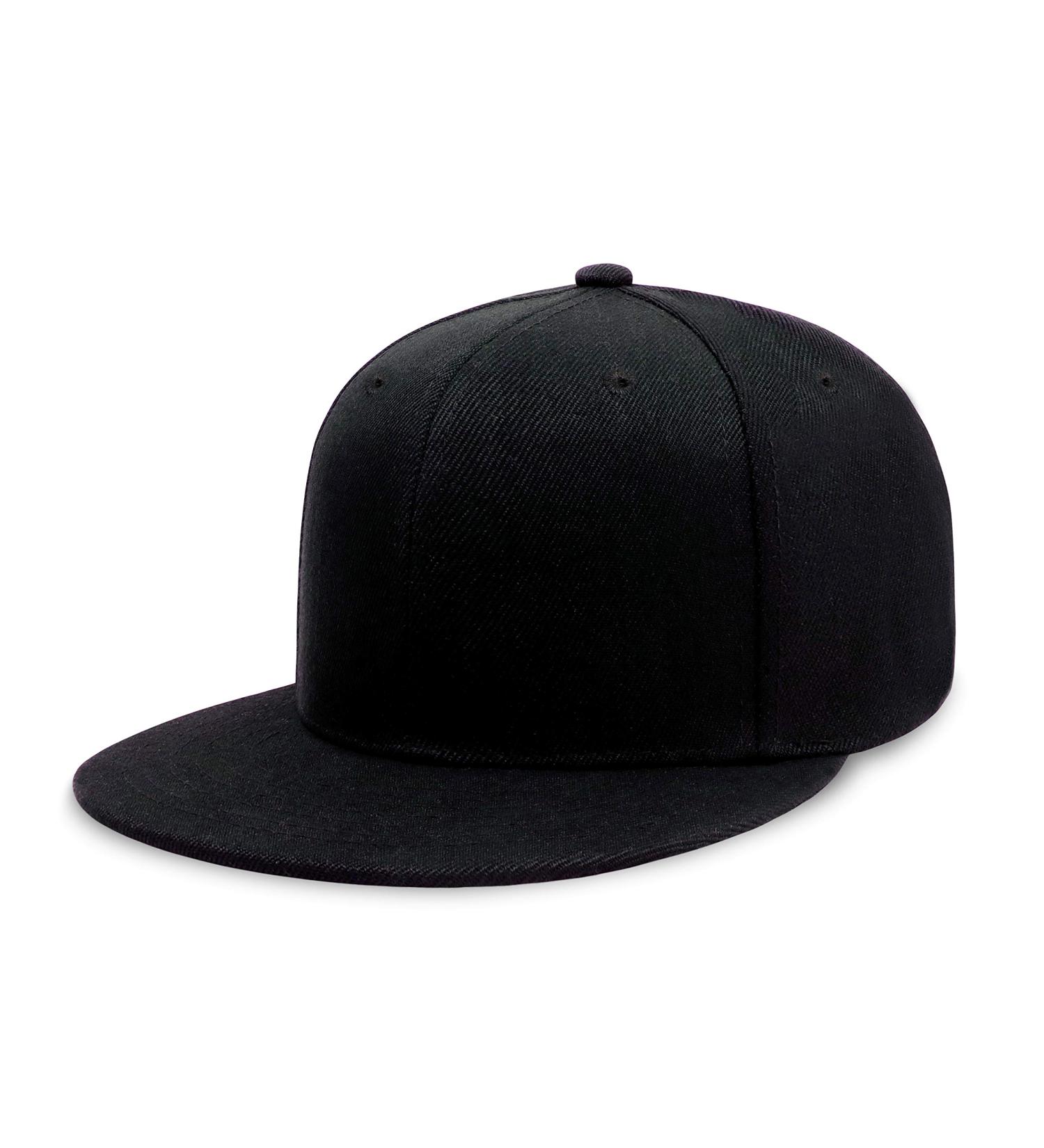 CHOK.LIDS Flat Bill Snapback Hat - Black | Adjustable Brim Baseball Cap - Buy Online on GoSupps.com
