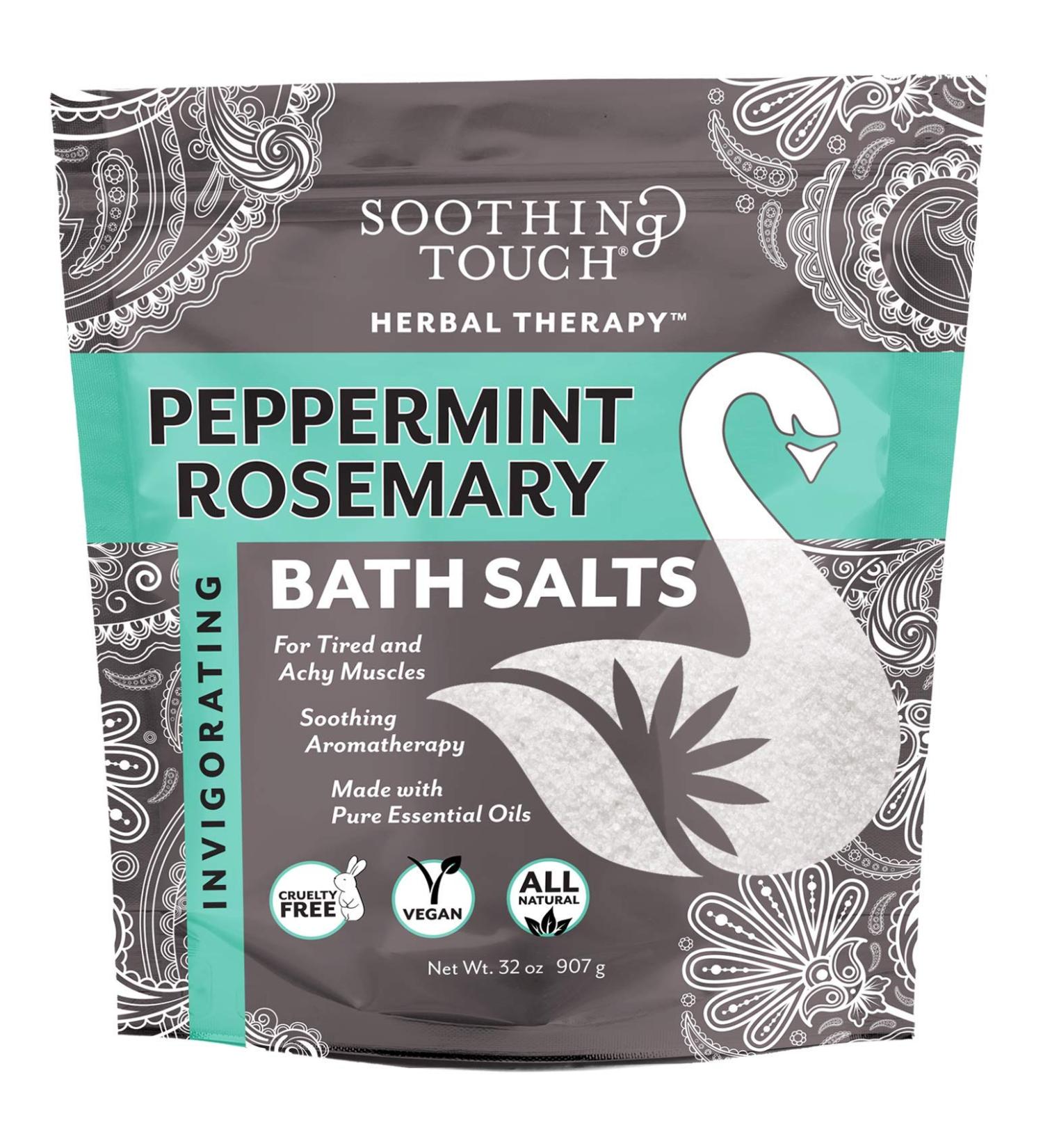 SOOTHING TOUCH Bath Salts Peppermint Rosemary, 32 OZ