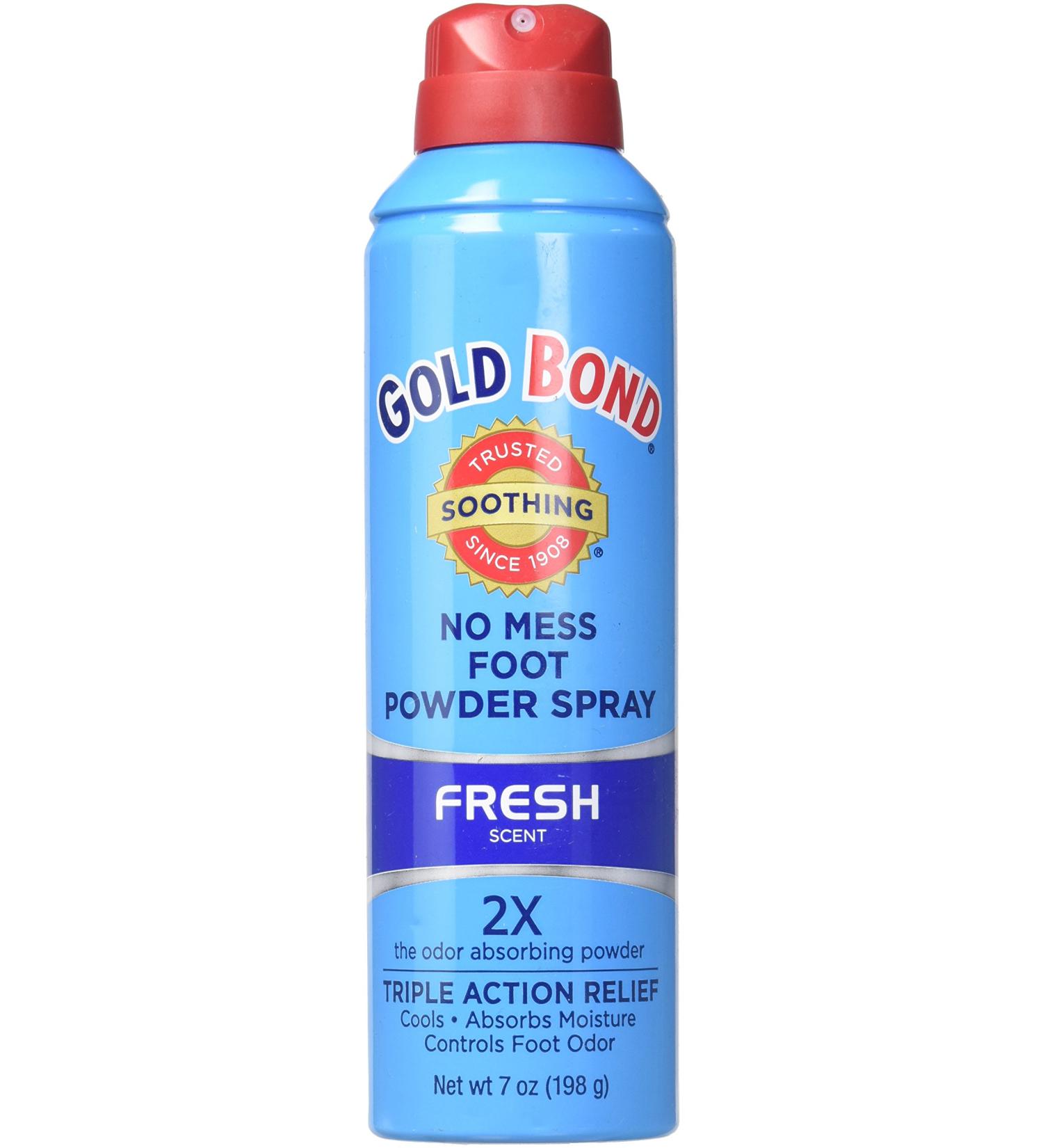 Gold Bond Foot Spray 7z, No Mess, Medium ( Pack Of 4 )