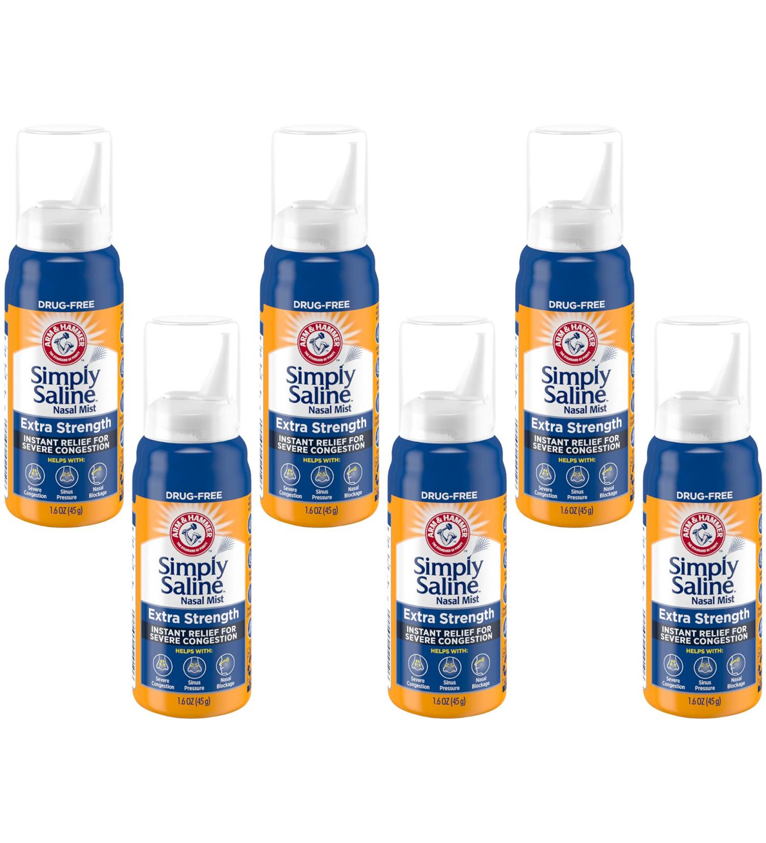 Simply Saline Adult Nasal Mist for Allergy and Sinus Relief - 1.5 Ounce - Buy Online on GoSupps.com