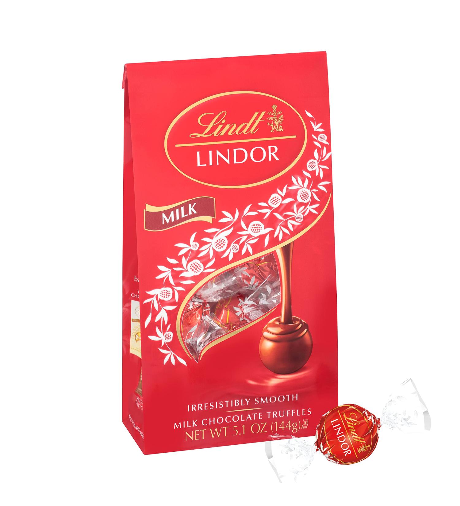 Lindt Lindor Truffle Milk Chocolate 5.1 oz - Decadent Swiss Treat - Buy Online on GoSupps.com