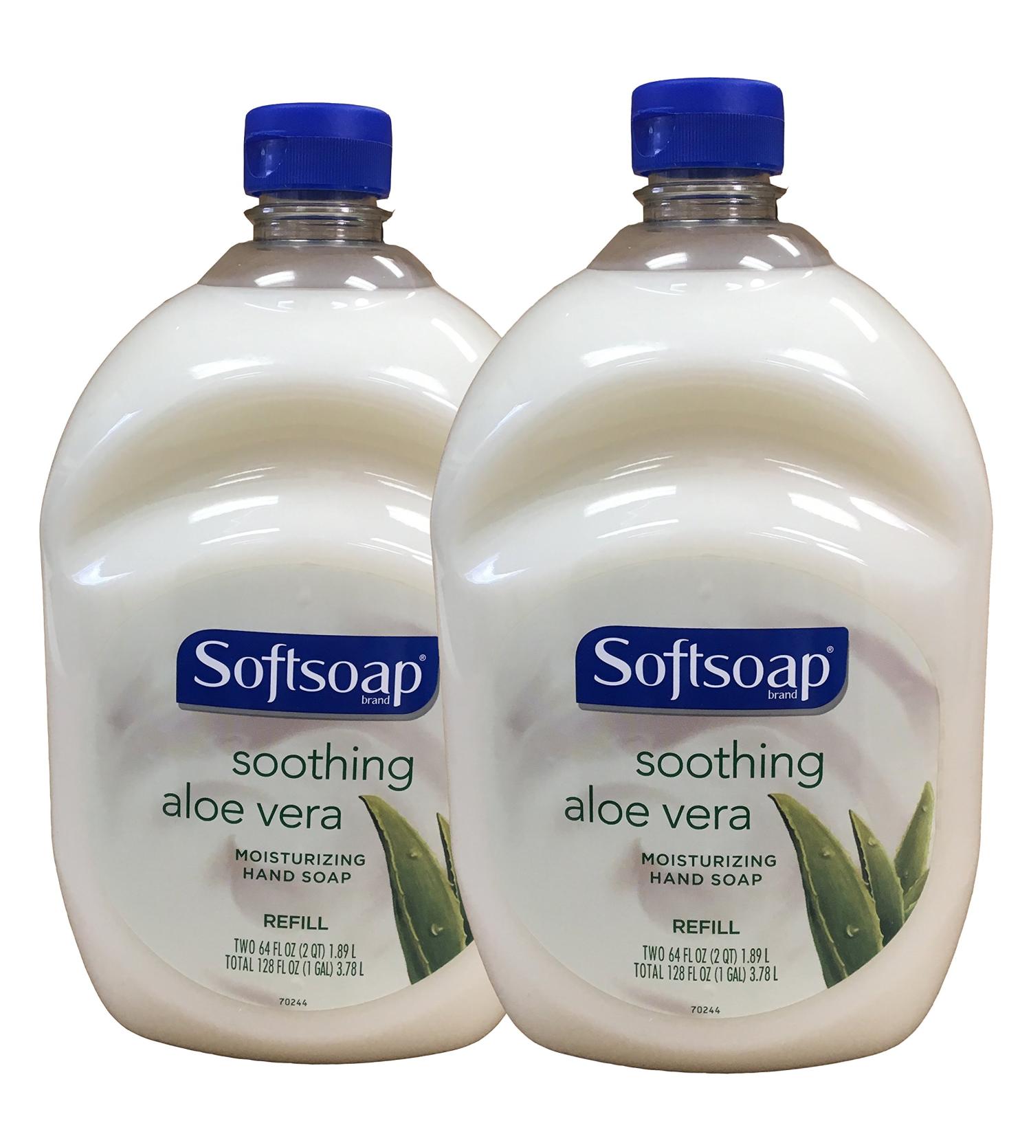 Softsoap Hand Soap Soothing Aloe Vera Moisturizing Hand Soap Refill 64 Fl Oz (Pack of 2) Aloe Vera 64 Fl Oz (Pack of 2)