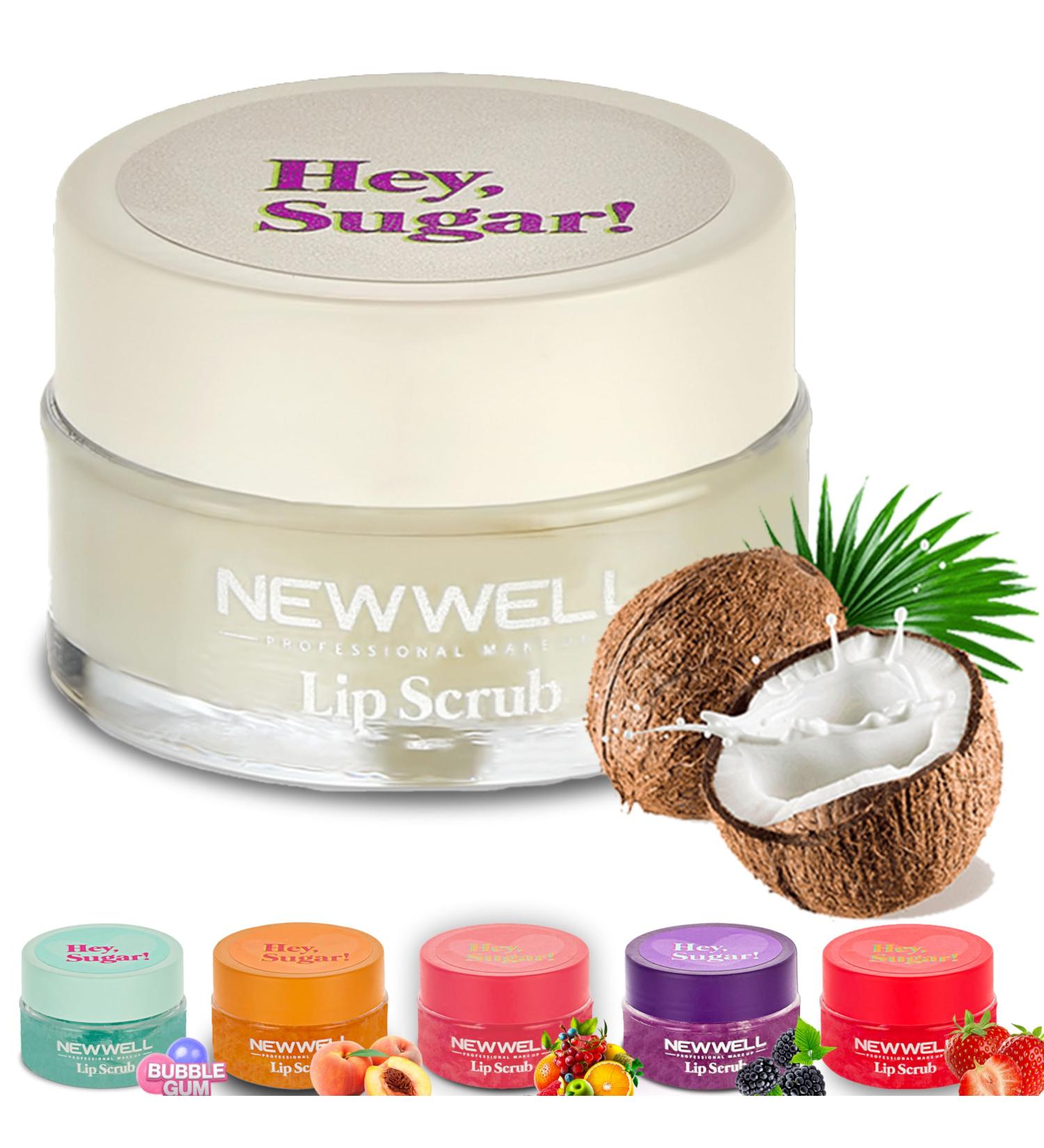 NEW WELL Lip Scrub - Vegan 100% Natural & Cruelty-Free Coconut Lip Peeling for Intensive Moisture | International Shipping Available - Buy Online on GoSupps.com