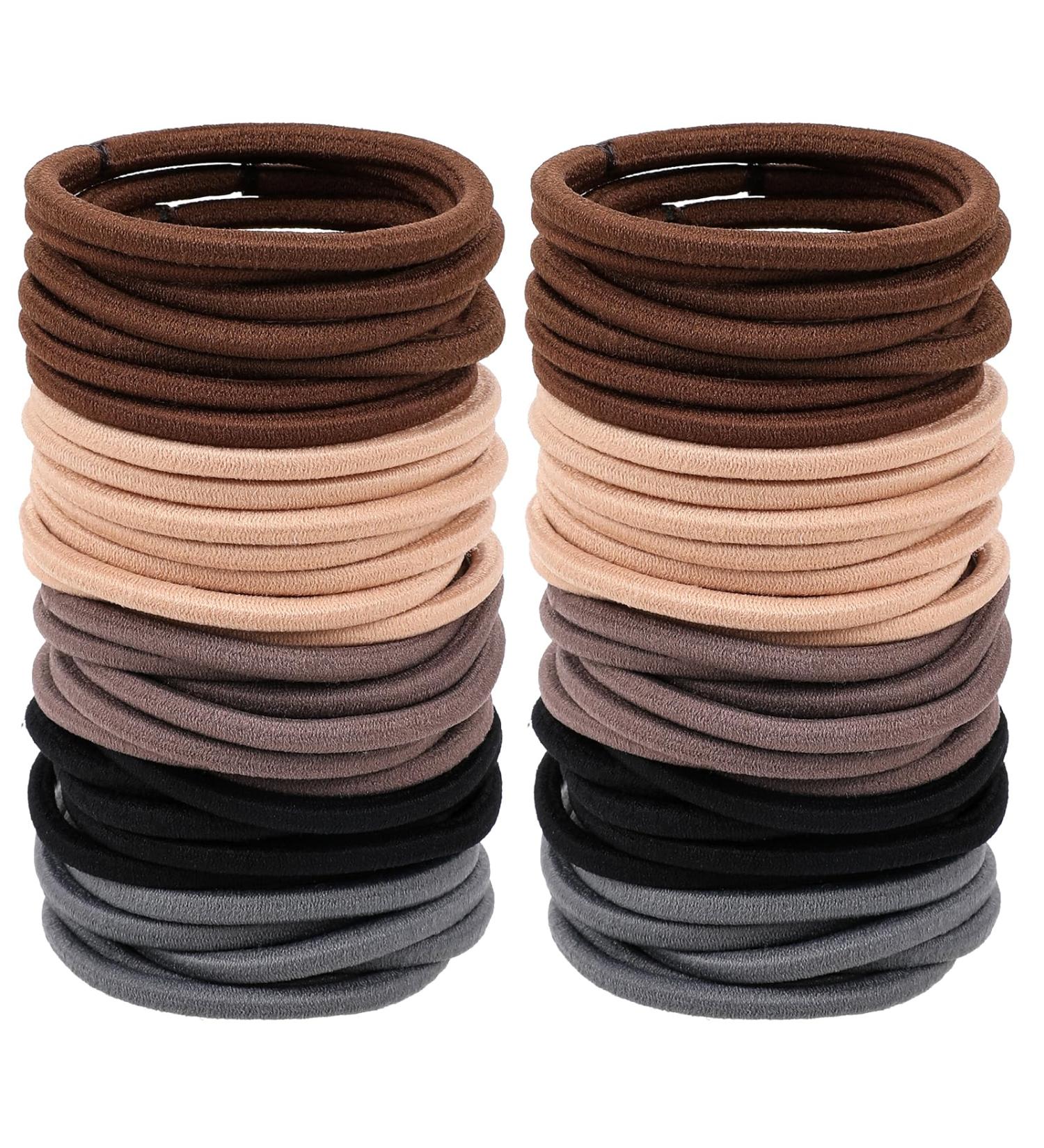 Telooco 120 Pieces of Hair Bands 3mm Soft Hair Bobbles for Women Elastic Strong Ponytail Holders for Thick Hair Hair Ties No Damage for Men Women and Children (Multi-Colors) - Buy Online on GoSupps.com