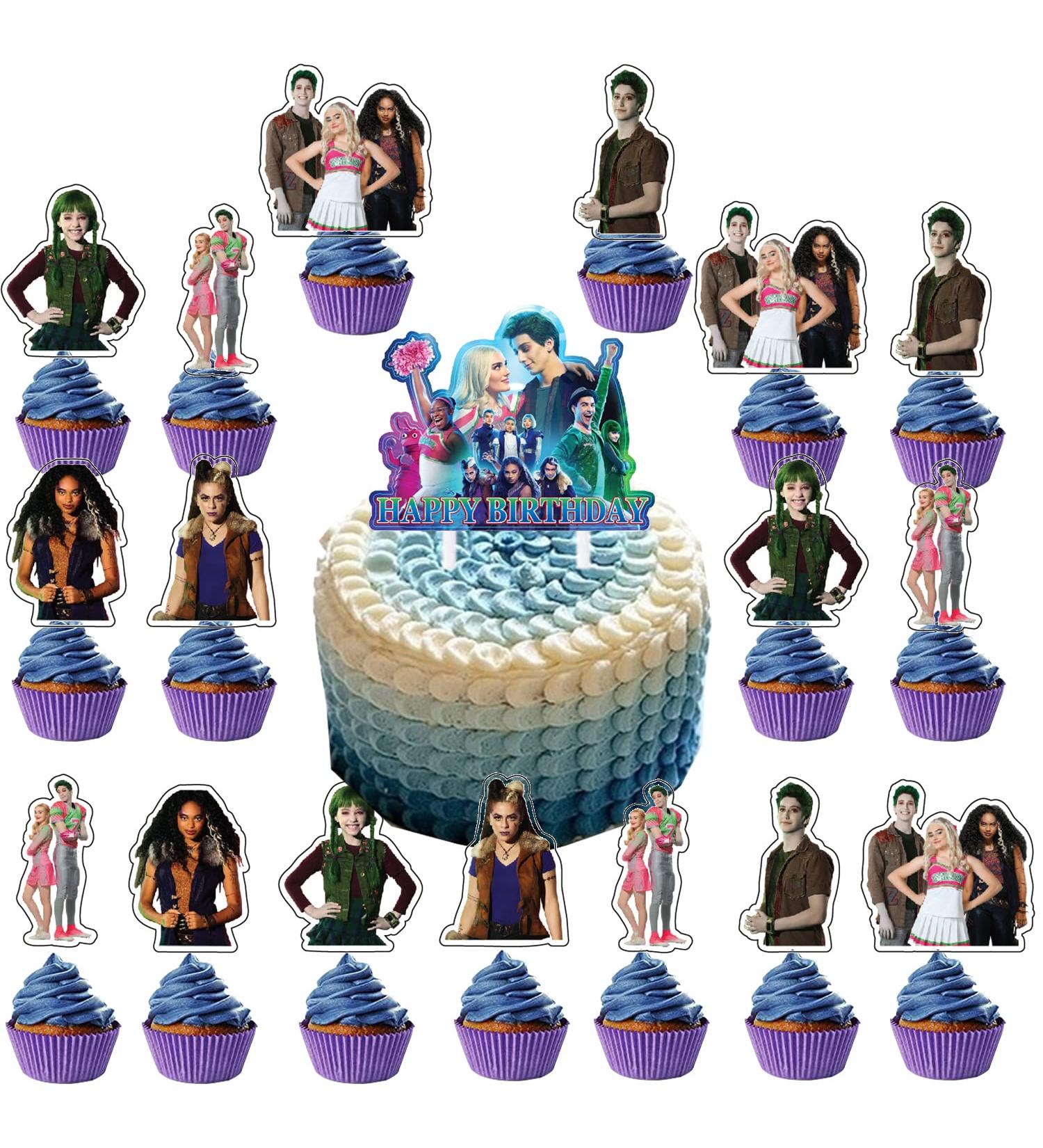 25pcs Zombie cake decoration 24pcs cupcake toppers 1pcs big cake topper - Buy Online on GoSupps.com