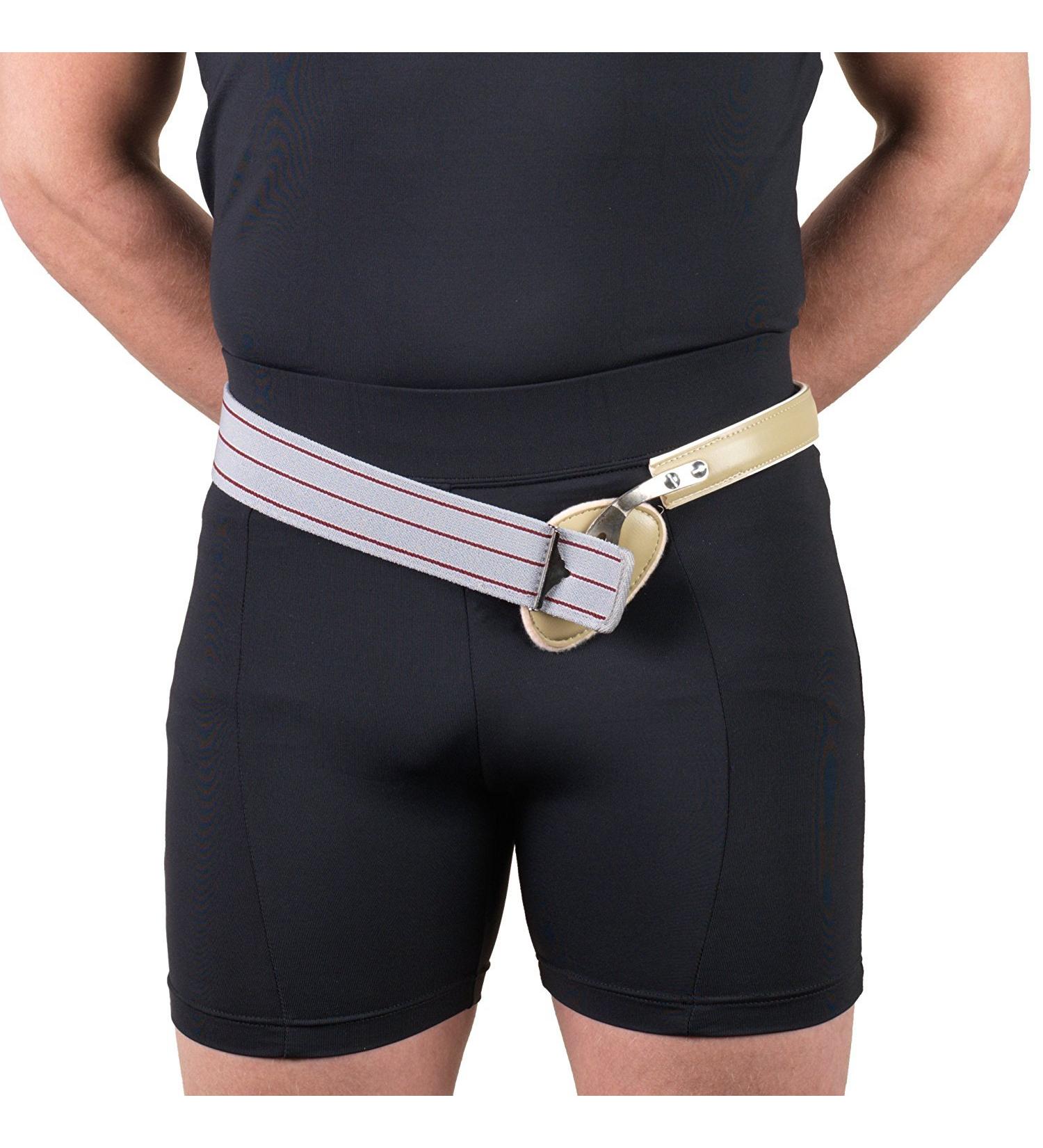Buy Hernia Truss with Single Spring & Scrotal Pad - Leather Buckle 36 Inch Hip (Left) - International Shipping Available - Buy Online on GoSupps.com