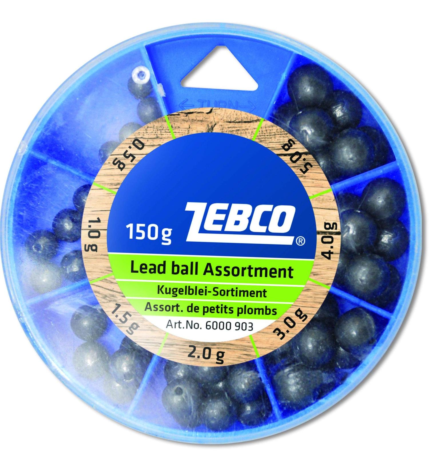 Zebco 6000903 ball lead from 0.5 to 5 g