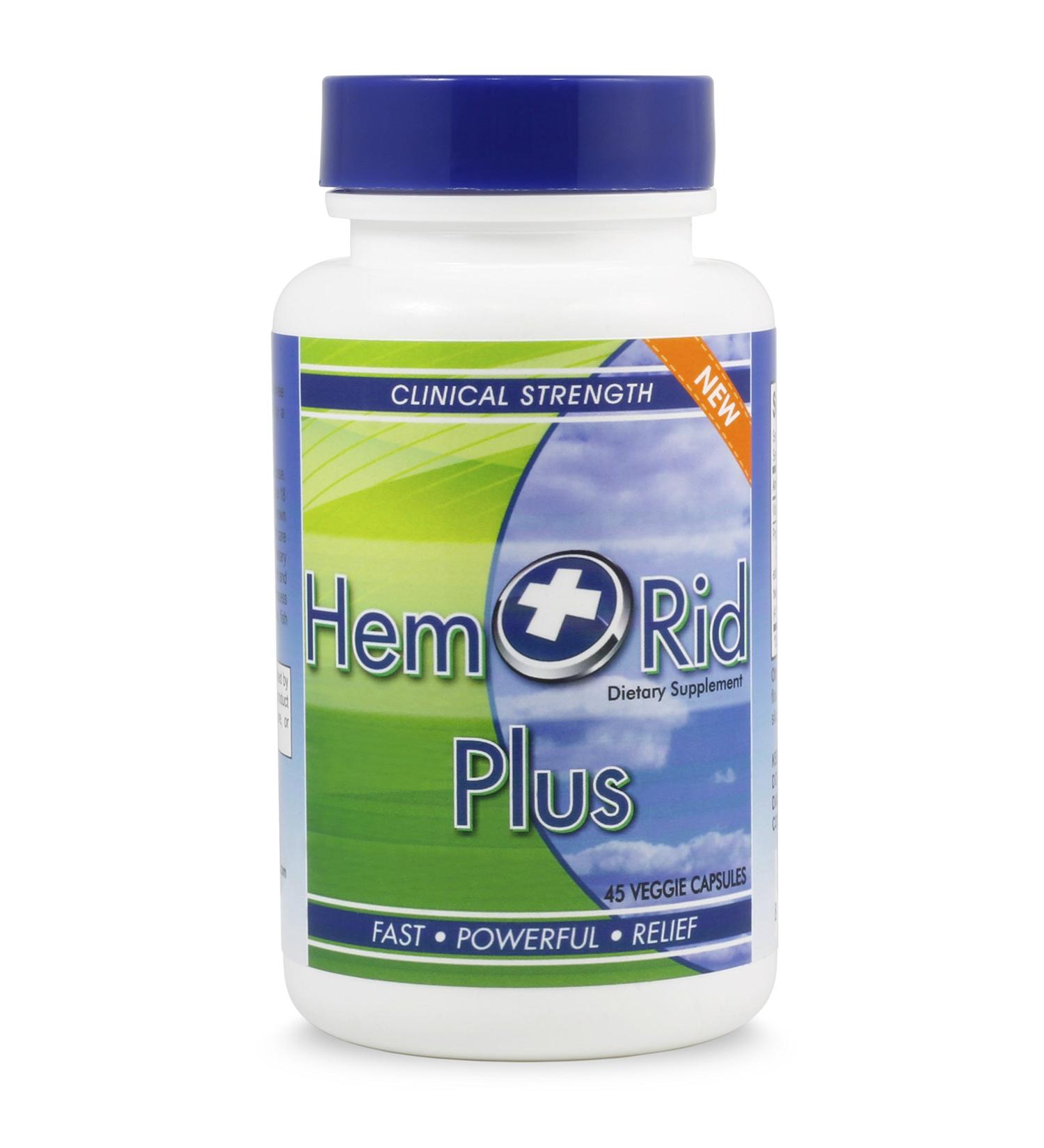 Buy HemRid Plus Advanced Herbal Comfort Formula - 90 Veggie Capsules with Horse Chestnut & Witch Hazel | Enhanced Comfort & Wellness - Made in USA - Buy Online on GoSupps.com