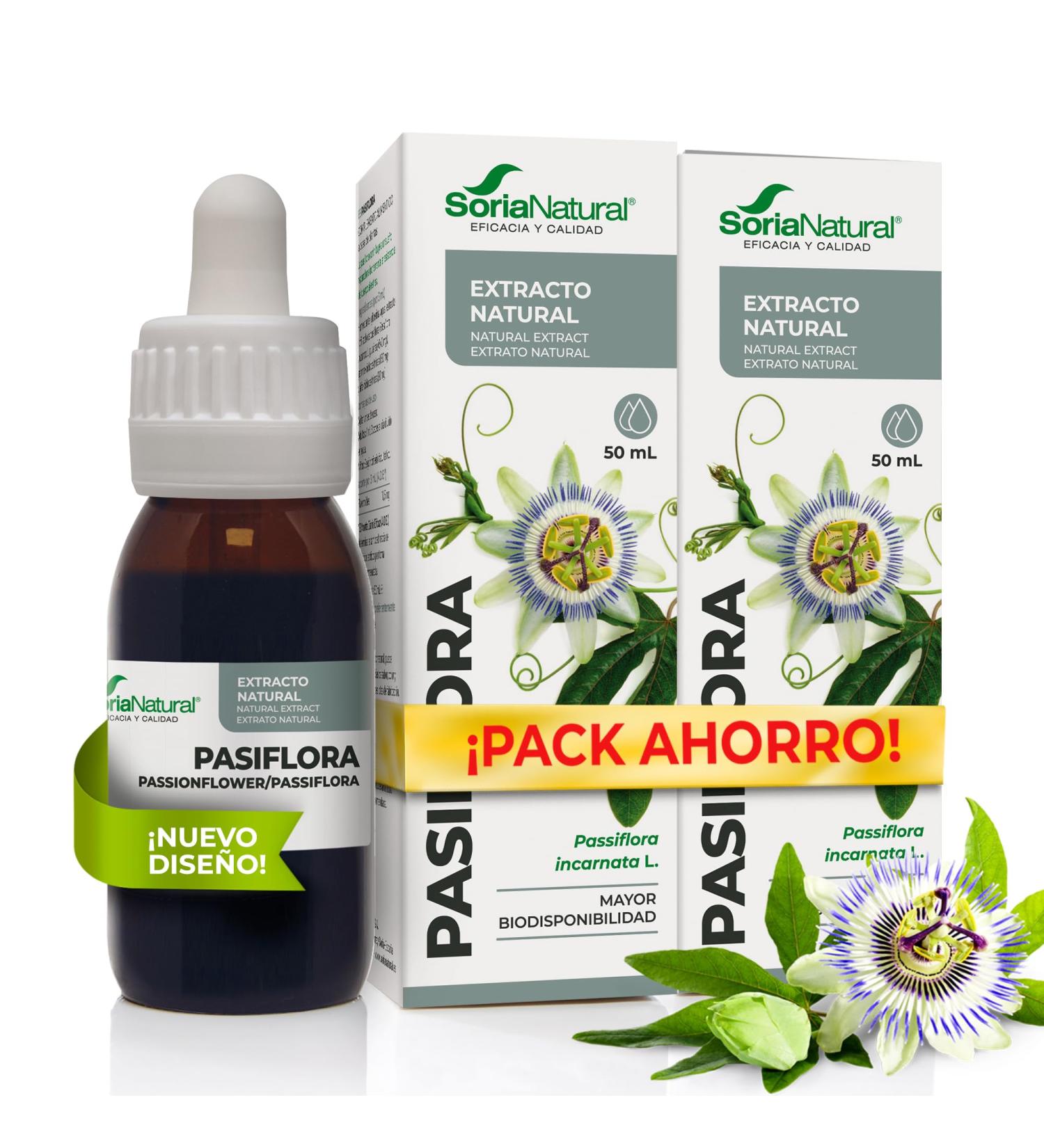  Soria Natural Soria Natural Passionflower Extract - Calm Sleep and Deep Relaxation - Natural Soothing - For Serene Nights Pack of 2 x 50ml - Buy Online on GoSupps.com