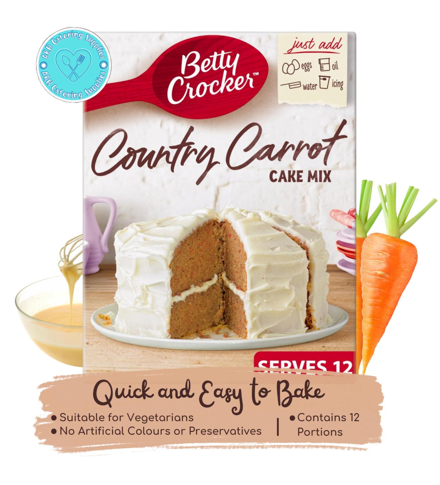 Country Carrot Betty Crocker Cake Mix 425g - Buy Online on GoSupps.com