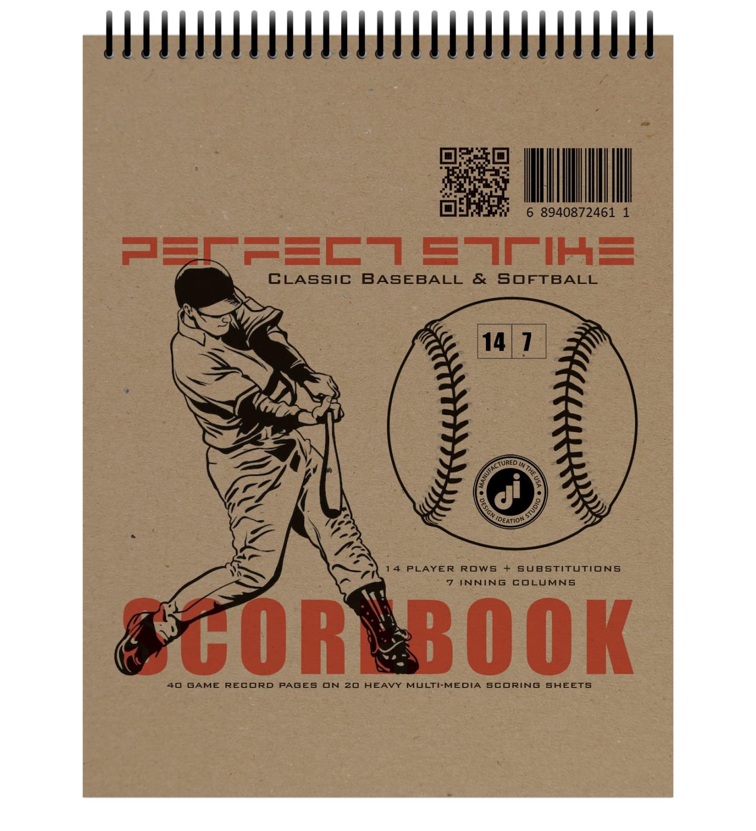 Perfect Strike Baseball Scorebook with Rules & Scoring Instructions - Ideal for Baseball & Softball - Buy Online on GoSupps.com