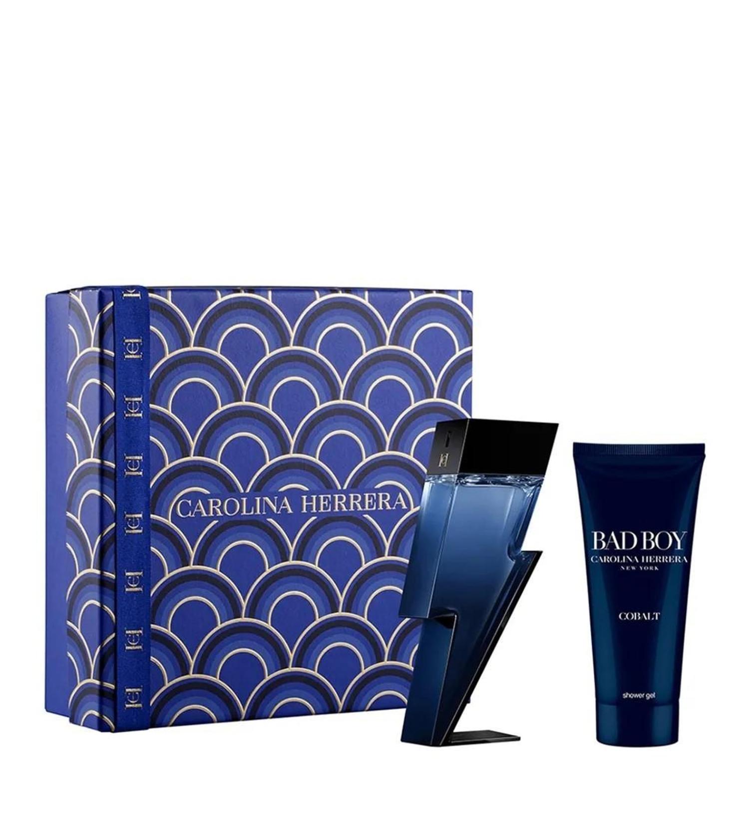Carolina Herrera Bad Boy Cobalt 2-Piece Set for Men (3.4 Oz Eau De Parfum Spray + 3.4 Oz Shower Gel) 6.8 Fl Oz (Pack of 1)