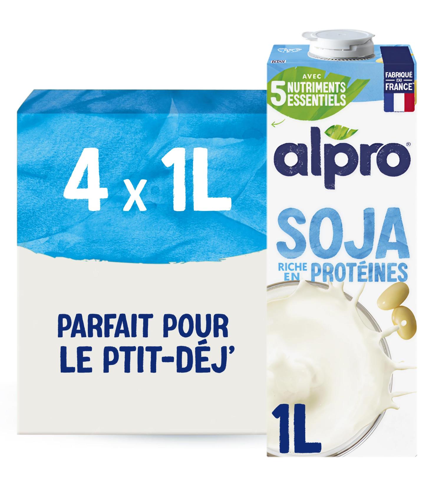Alpro - Boisson v g tale - Soja - 1L - Lot de 4x1L 1 l (Lot de 4) - Buy Online on GoSupps.com