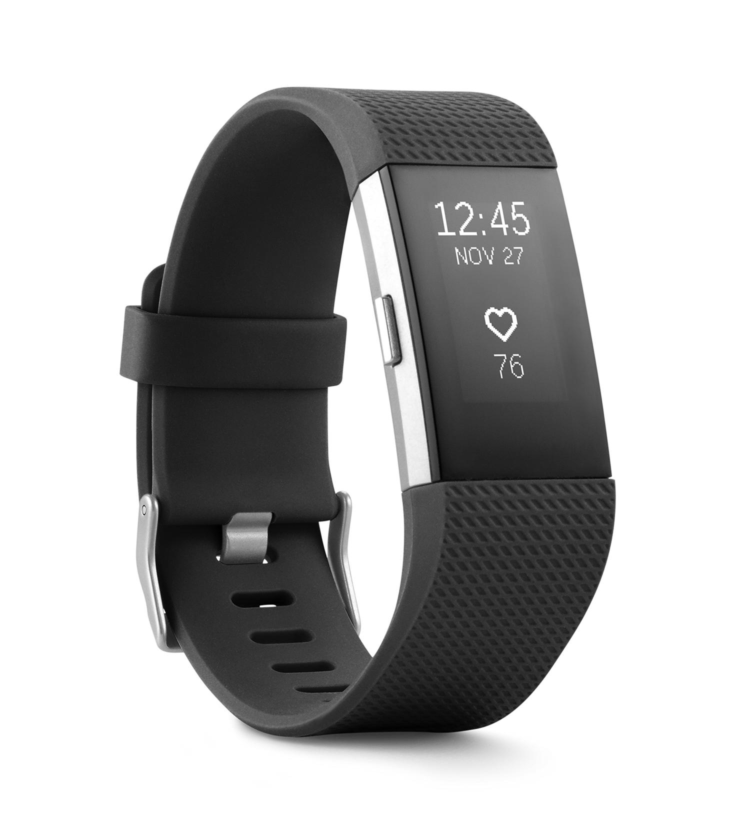 Fitbit Charge 2 Heart Rate + Fitness Wristband - Black, Large (US Version) - 1 Count - Buy Online on GoSupps.com