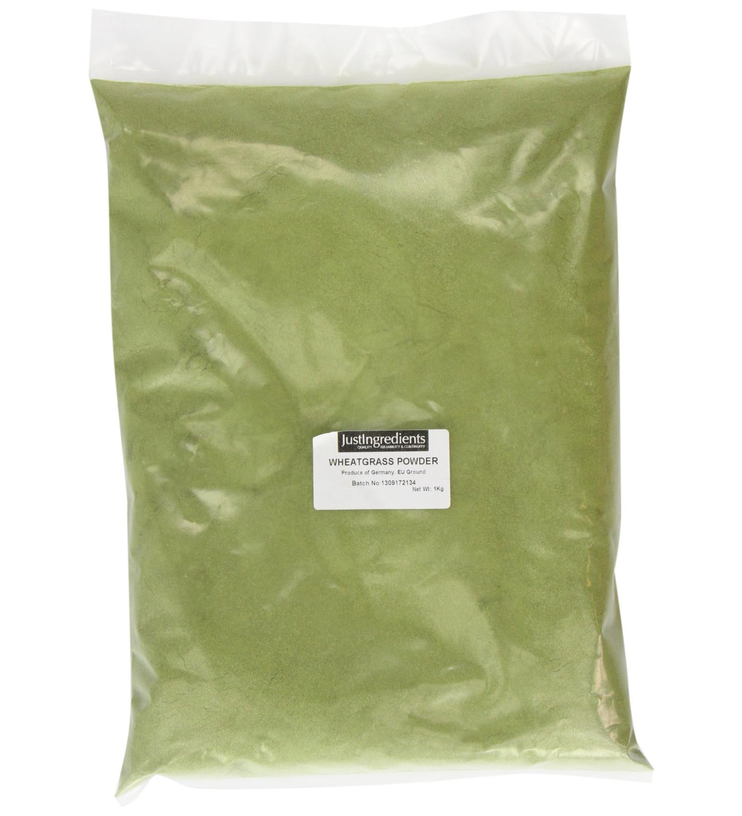 JustIngredients Essential Wheat Grass Powder 1kg - Buy Online on GoSupps.com