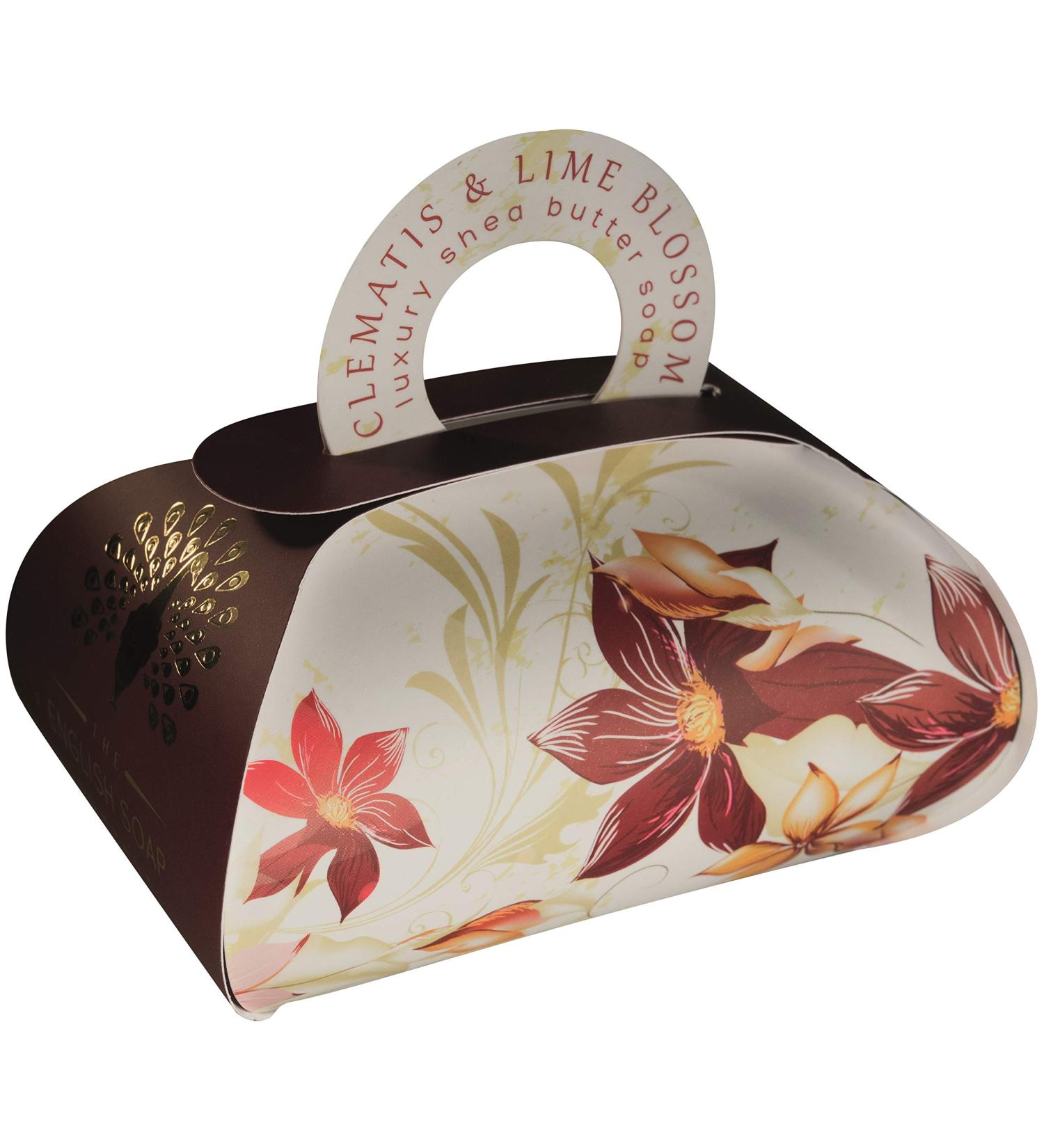 The English Soap Company  Large Gift Bag Bath Soap  Clematis and Lime Blossom  260g