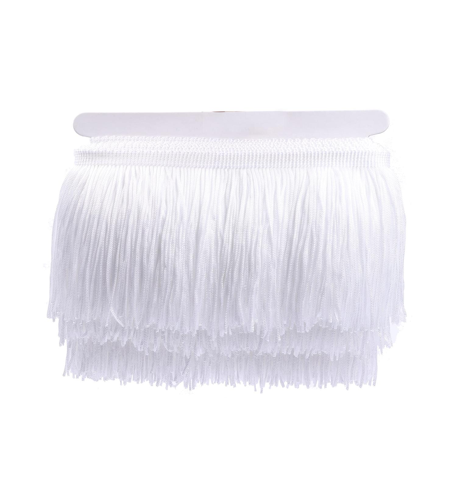 YYCRAFT 10 Yards 4 Inch Tassel Curtain Fringe Trim - DIY Sewing Crafts Clothing Curtains Decoration - White - Buy Online on GoSupps.com