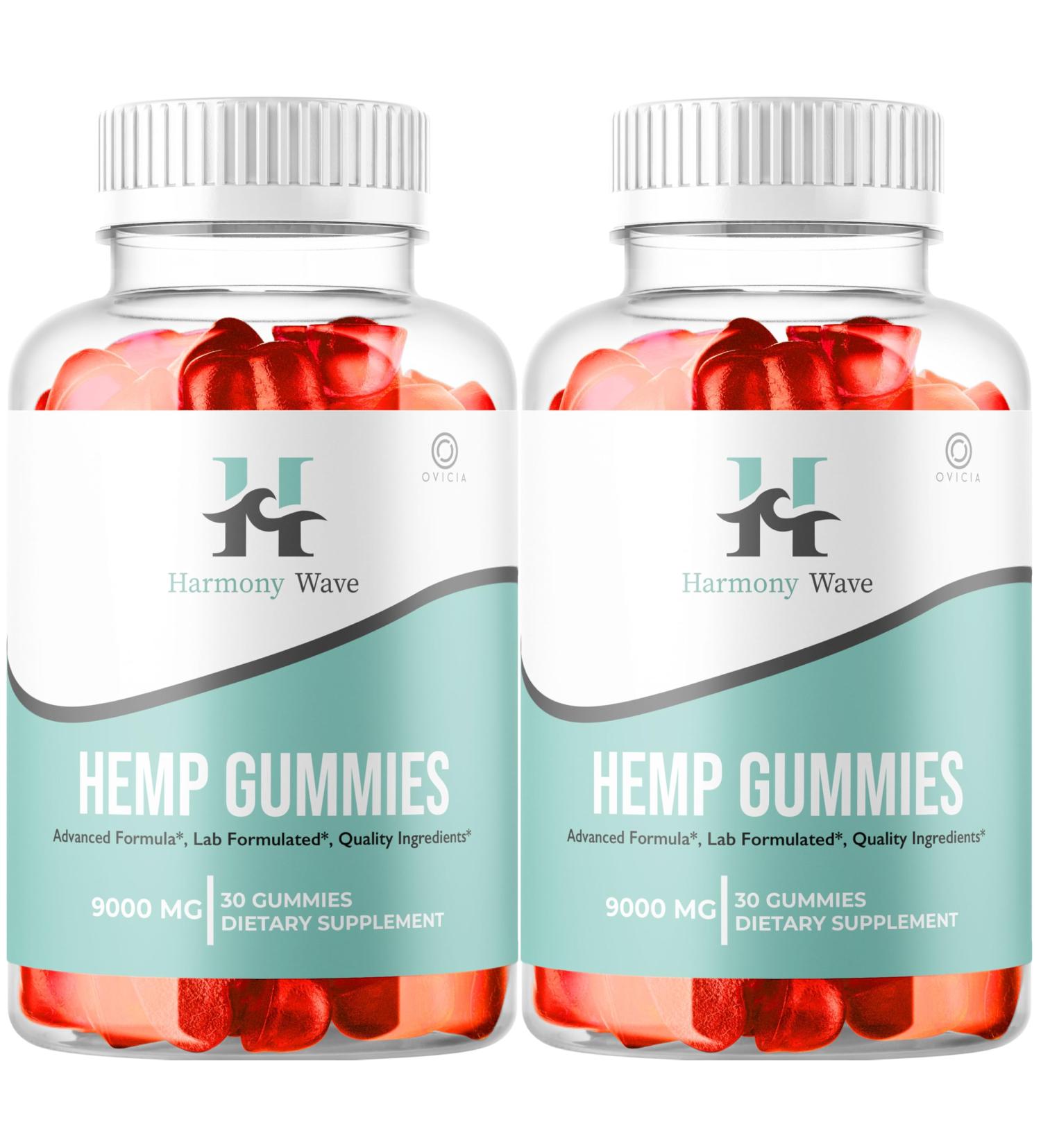OVICIA (2 Pack) Harmony Wave Gummies Official Harmony Wave Gummies Formula Reviews Harmony Wave Gummies 300mg Per Gummy Harmonywave Gummies 60 Gummies for 2 Months - Buy Online on GoSupps.com