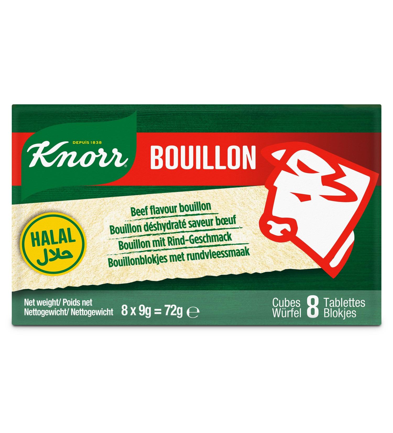 KNORR - Halal beef bouillon cubes - (1 X 72 GR) - Buy Online on GoSupps.com