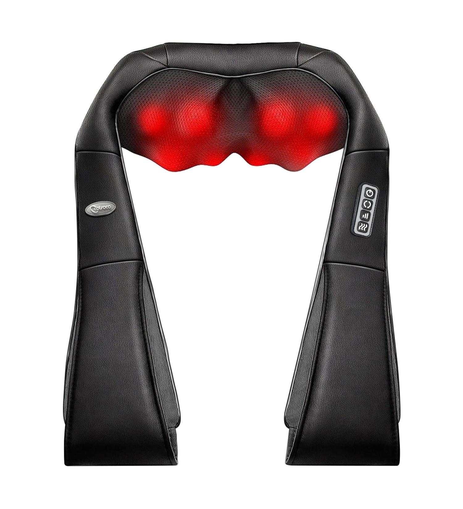 Buy Cotsoco Neck Massage Device | Electric Shiatsu Massager with Heating | Perfect Gift for Neck & Shoulder Pain Relief - Gray - Buy Online on GoSupps.com