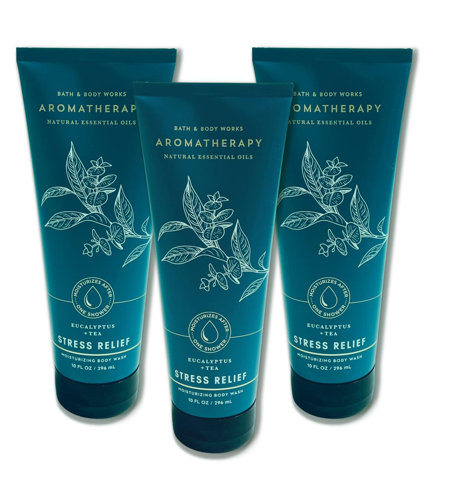 Bath & Body Works Aromatherapy Eucalyptus & Tea Relief Body Wash - Pack of 3 - 10fl oz - Moisturizing with Essential Oils - Buy Online on GoSupps.com