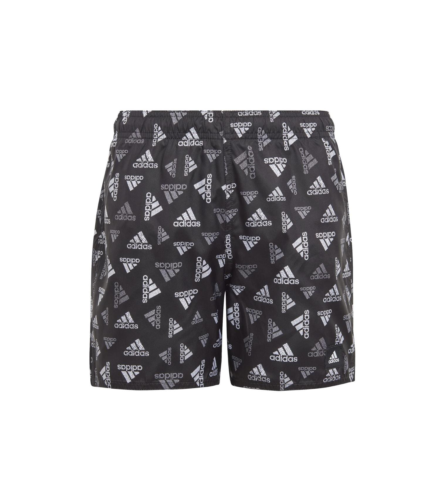 Buy adidas Boys Bos AOP Swim Shorts 7-8 Years - Black/White | International Shipping Available - Buy Online on GoSupps.com