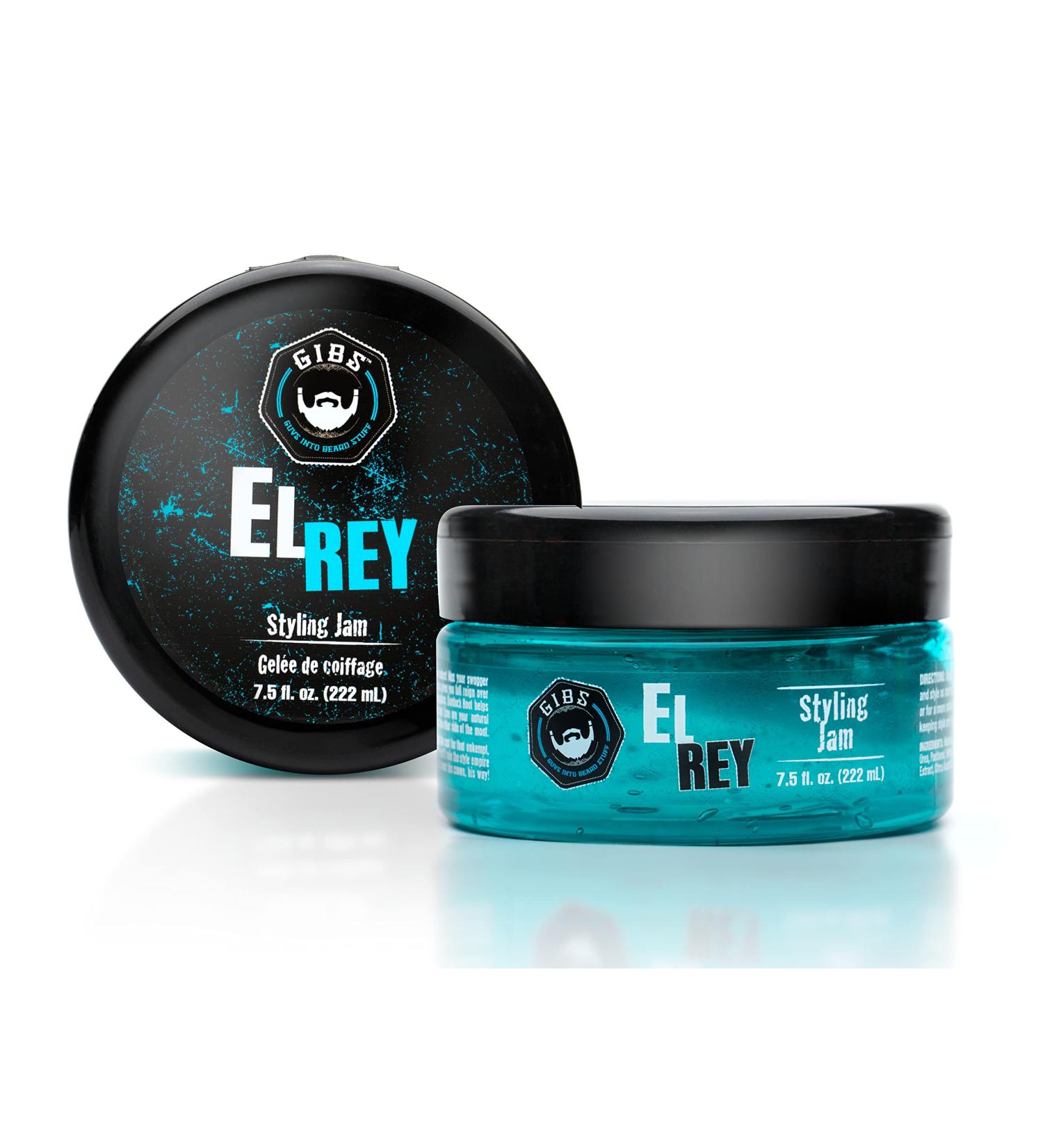 GIBS GROOMING El Rey Styling Jam for Men Blue 7.5 Fl Oz - Pack of 1 - Buy Online on GoSupps.com