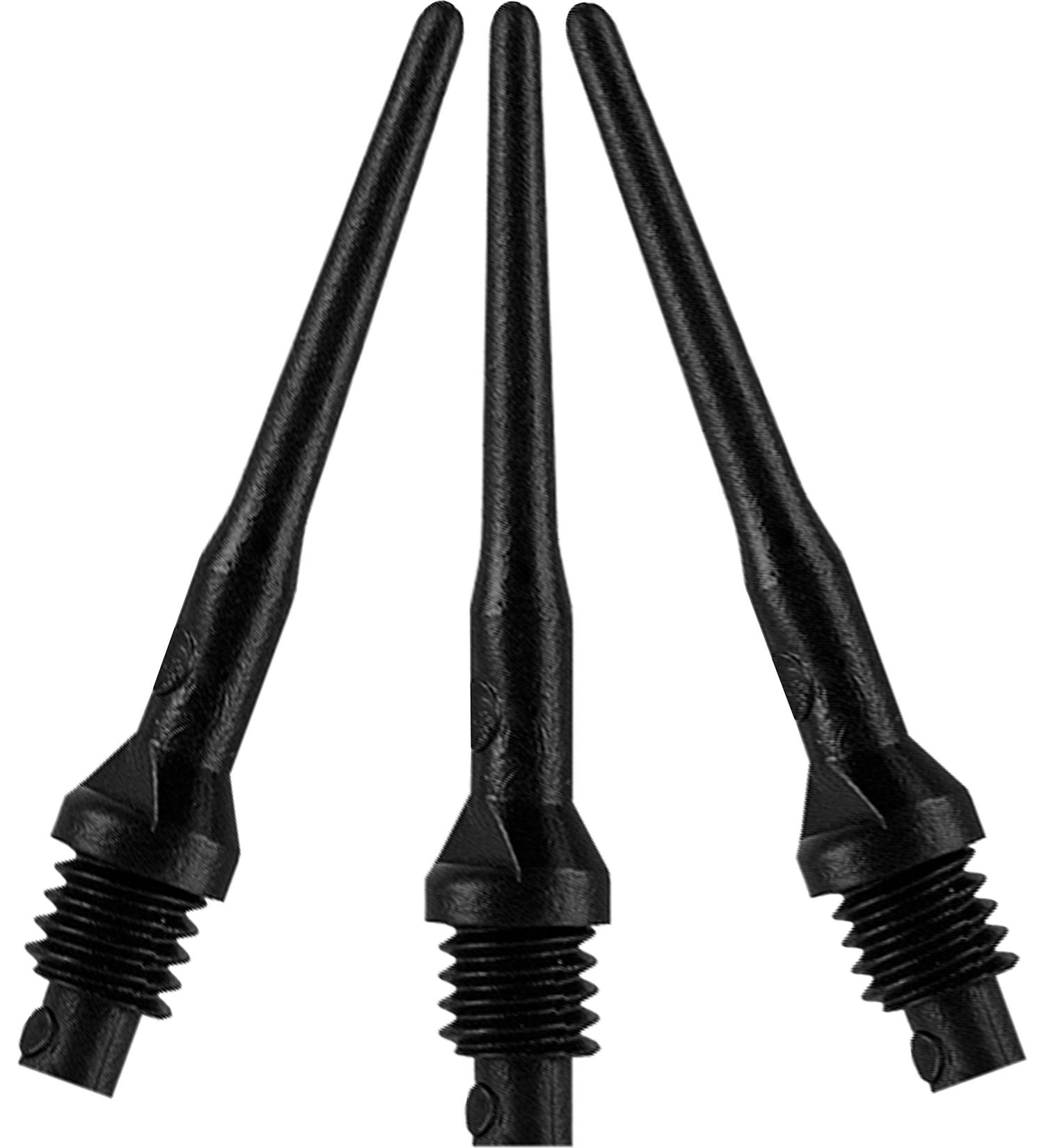 Viper Tufflex II 2BA Thread Soft Tip Dart Points - Black (100 Pack) - Buy Online on GoSupps.com