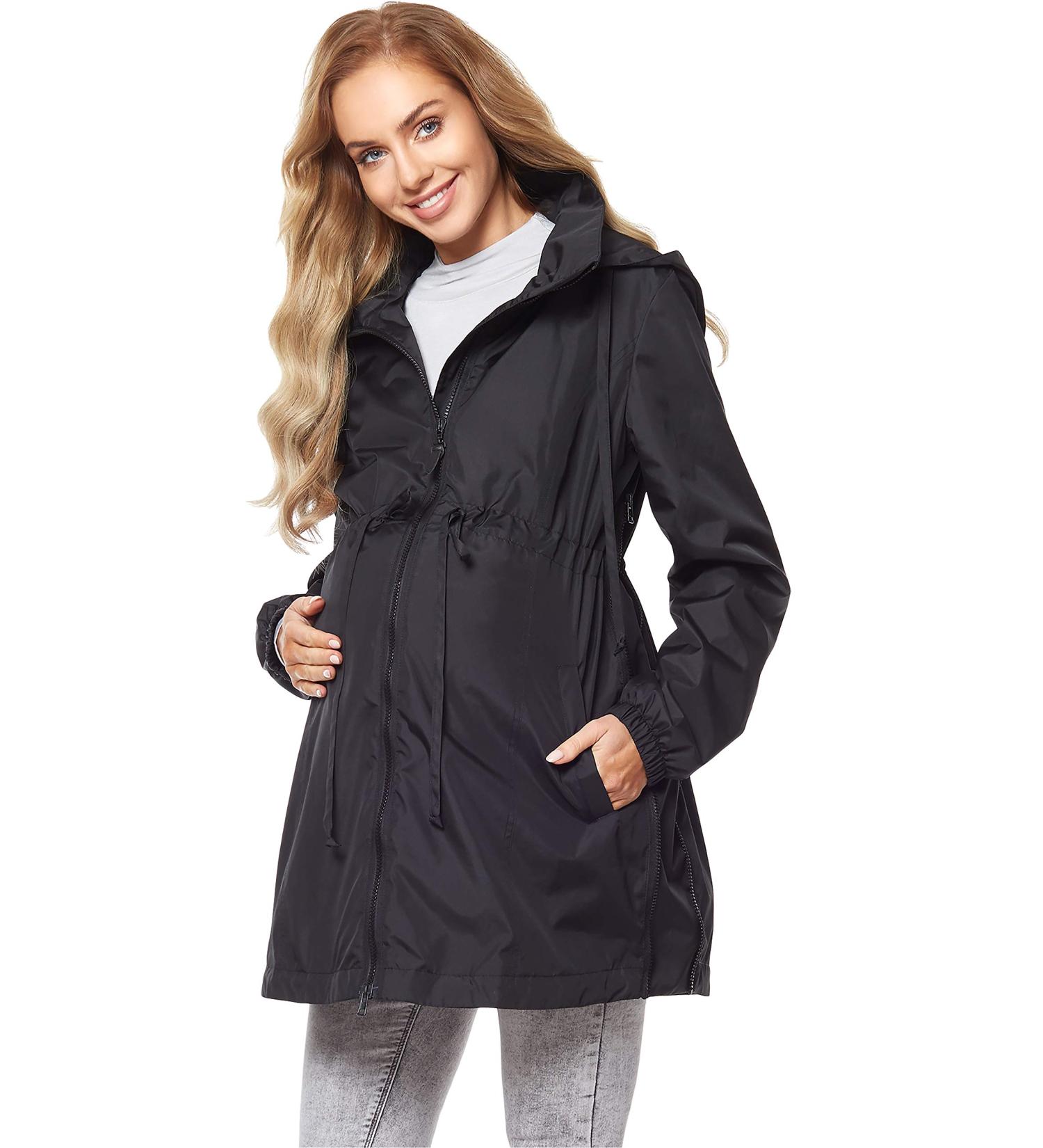 Be Mammy Maternity Jacket BE20-213 in Black - Women's Pregnancy Outerwear - Buy Online on GoSupps.com