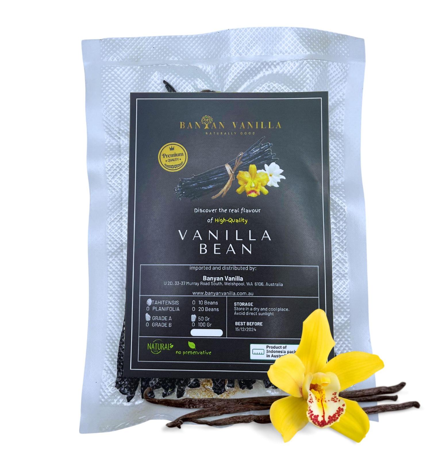 Banyan Vanilla Vanilla Bean Grade A 50 Gram - Buy Online on GoSupps.com