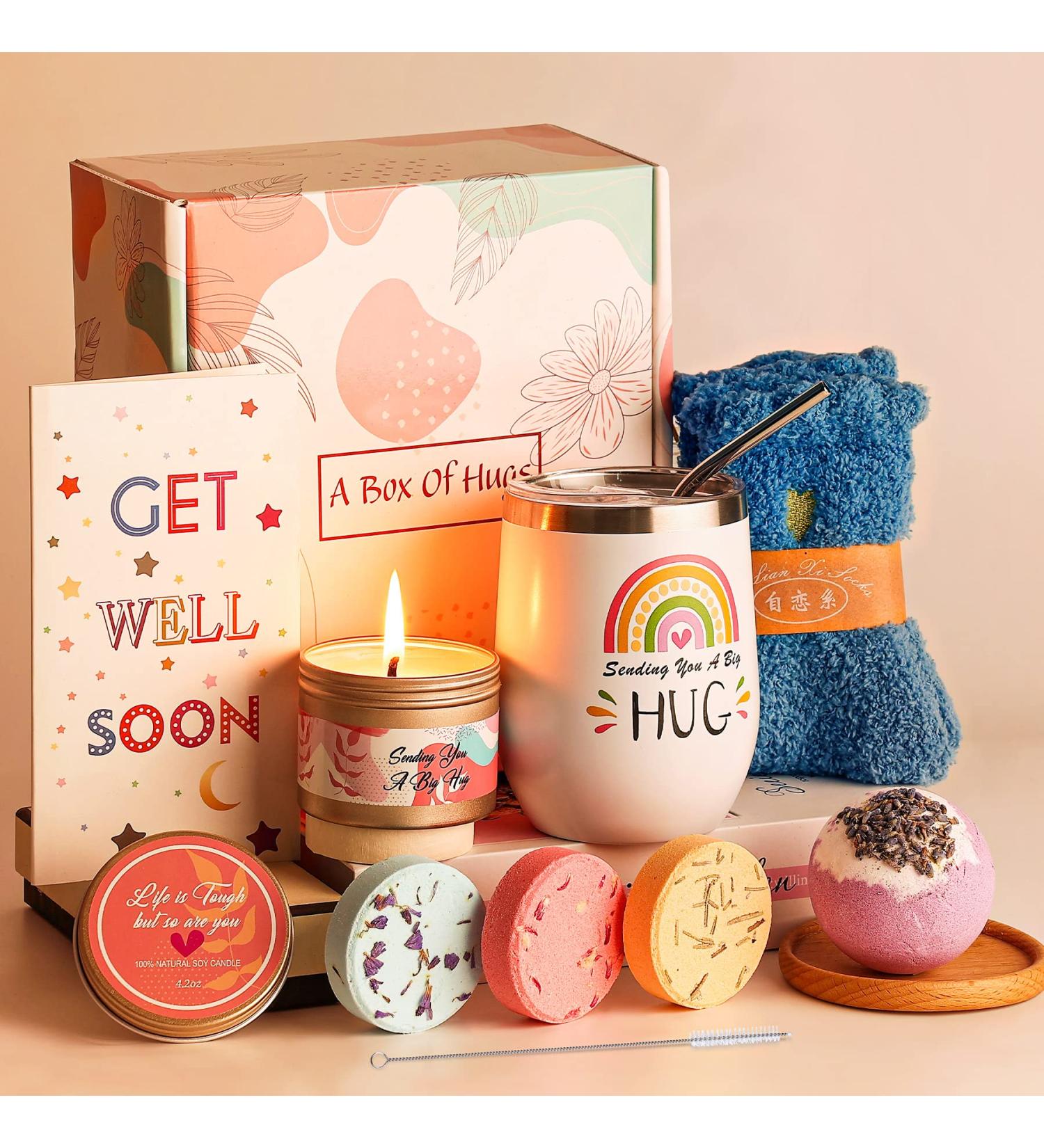 Get Well Soon Gifts for Women Relaxing Spa Gift Basket Care Package for Women Her Mom Sister Best Friend Unique Thinking of You Gifts Set for Women - Buy Online on GoSupps.com