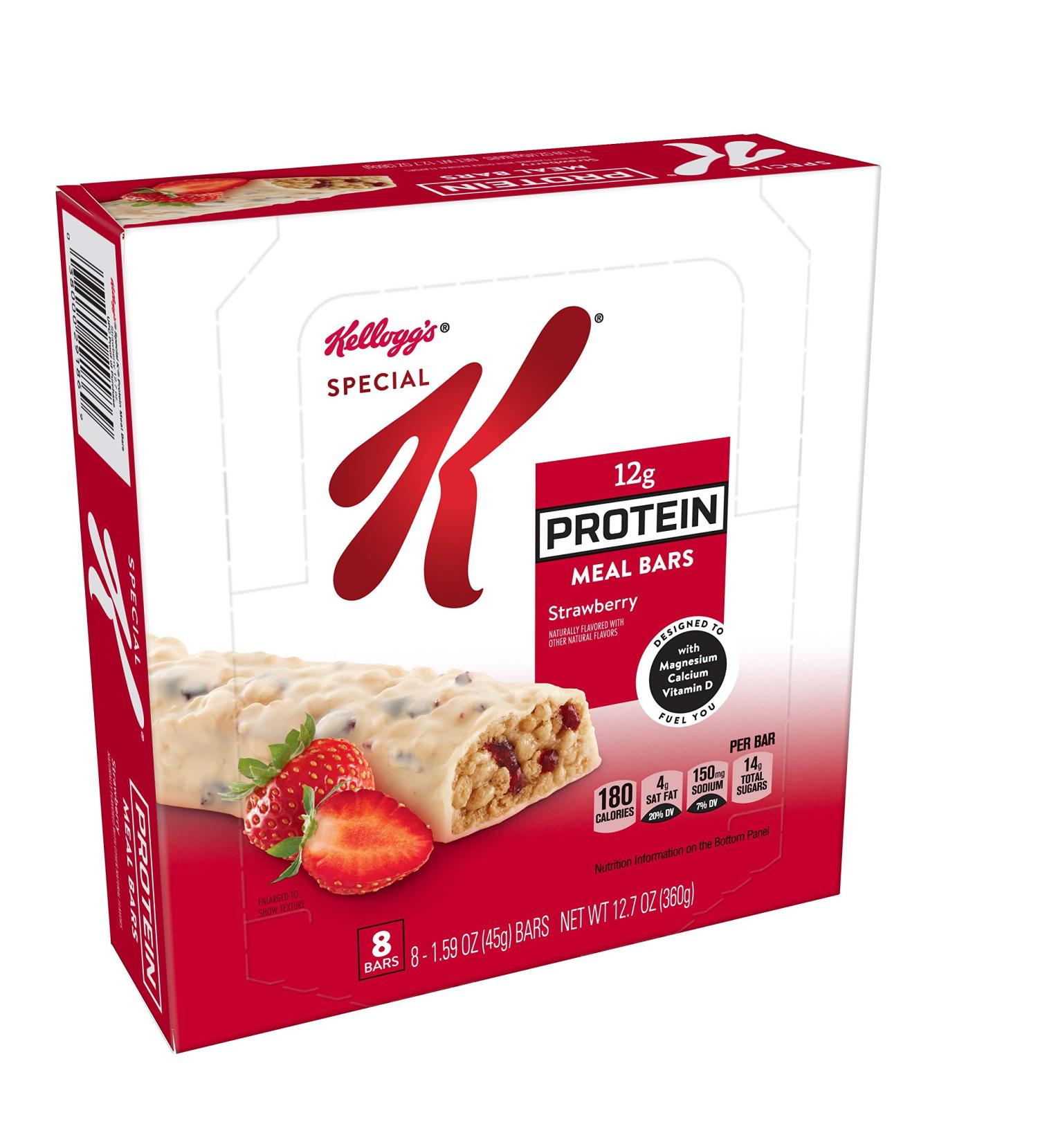 Buy Special K Protein Meal Bars Strawberry - 8 Count (12.7 oz) | Healthy Snacks for Weight Loss - International Shipping Available - Buy Online on GoSupps.com
