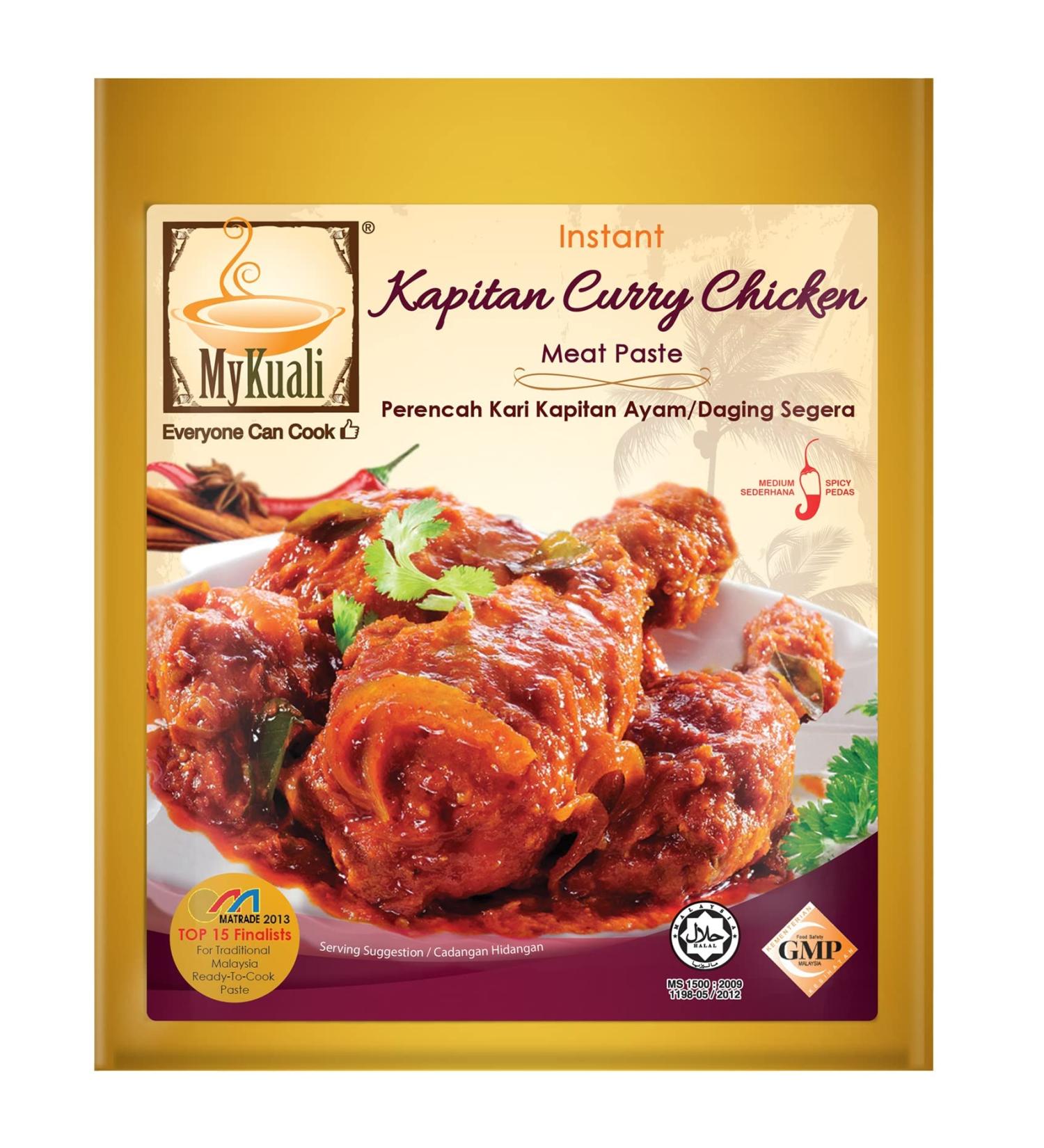 MyKuali Instant Kapitan Curry Chicken Paste 200g - Buy Online on GoSupps.com