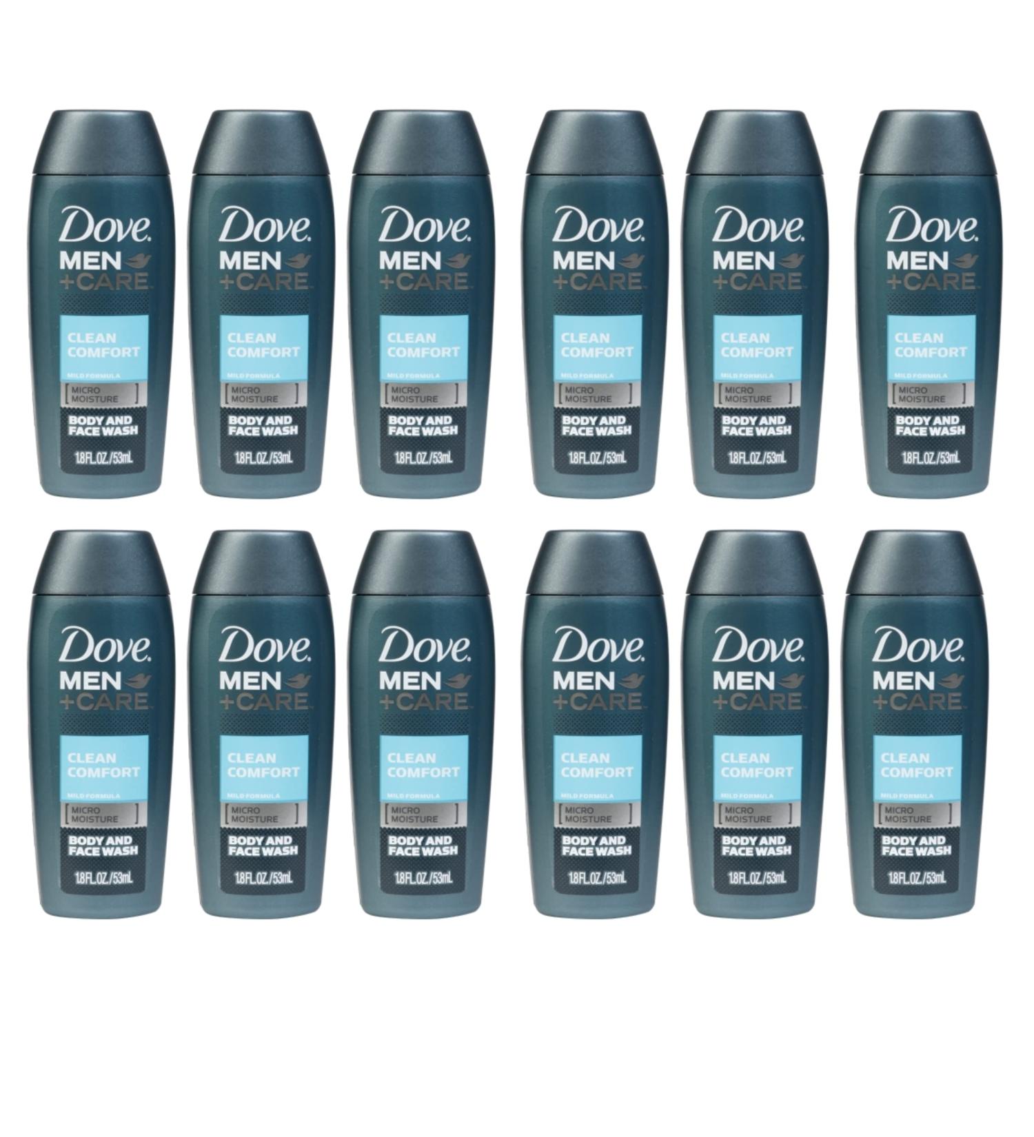 Dove Men + Care Body and Face Wash Clean Comfort 1.8 Oz