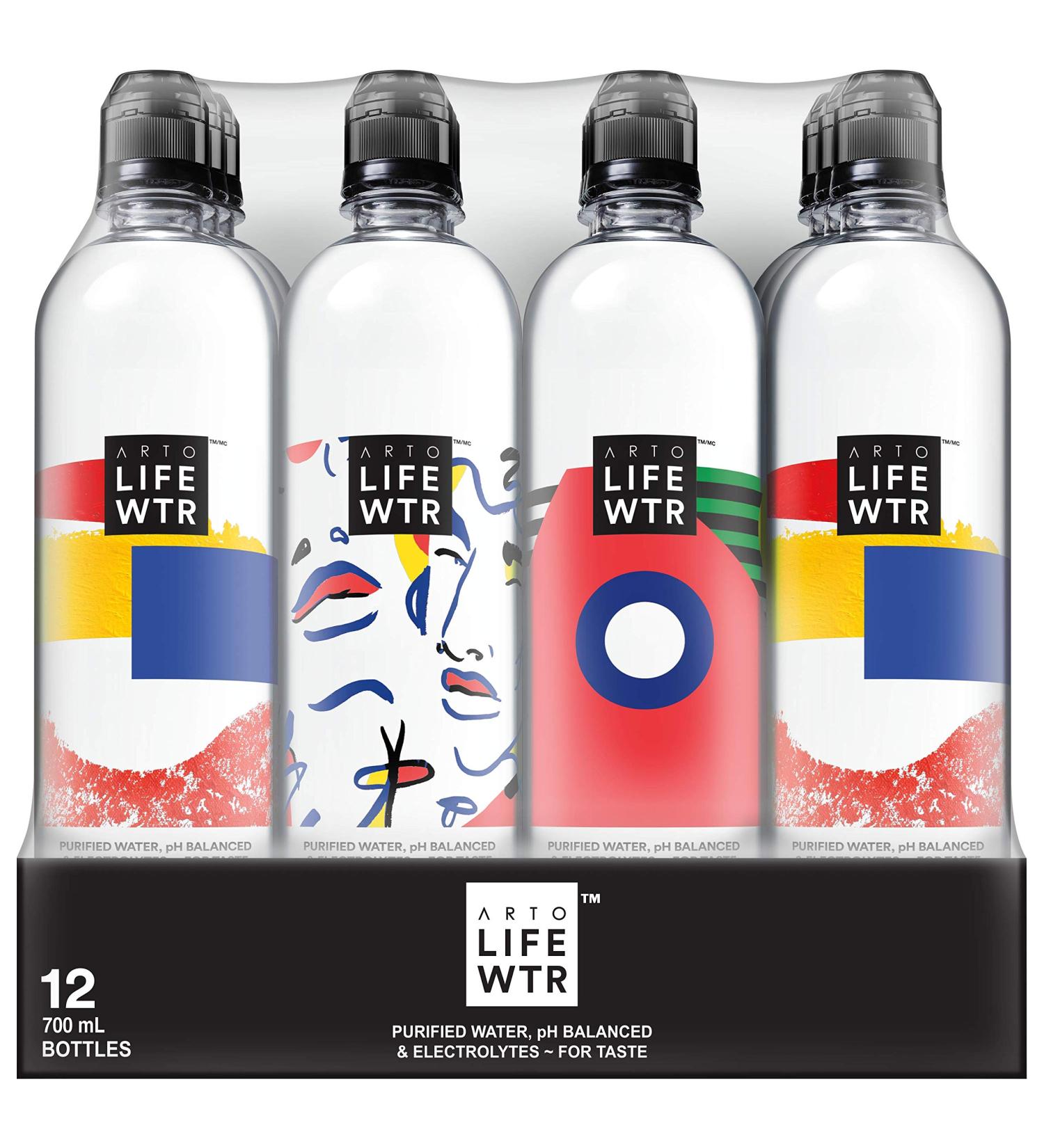 Arto Lifewtr Purified Water pH Balanced with Electrolytes for Taste 700 ml Flip Cap Bottles 12 Pack 700 ml (Pack of 12) - Buy Online on GoSupps.com